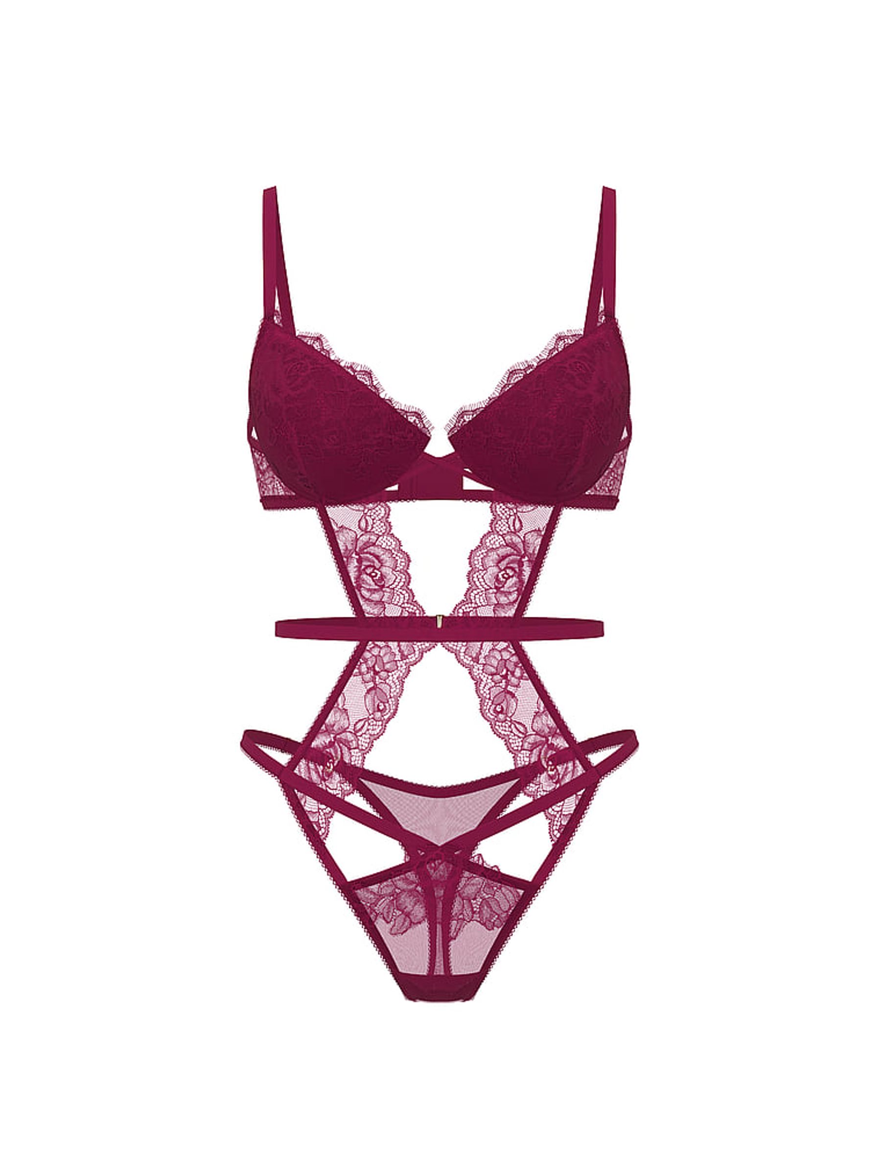 Fresh Jam Purple Lace Lightly Lined Bodysuit - Image 3 of 3