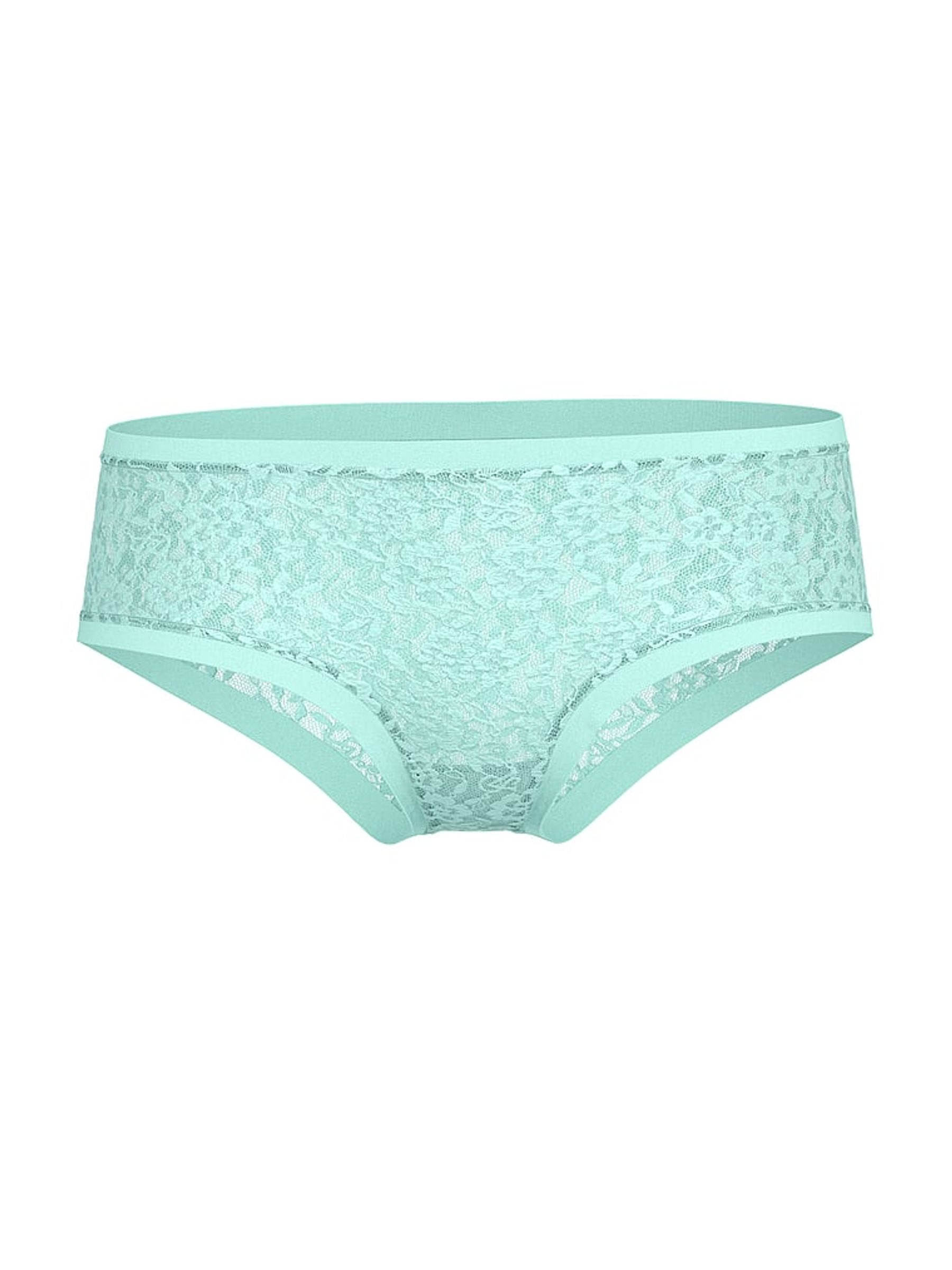 Dusty Turquoise Blue Cheeky Lace Knickers - Image 3 of 3
