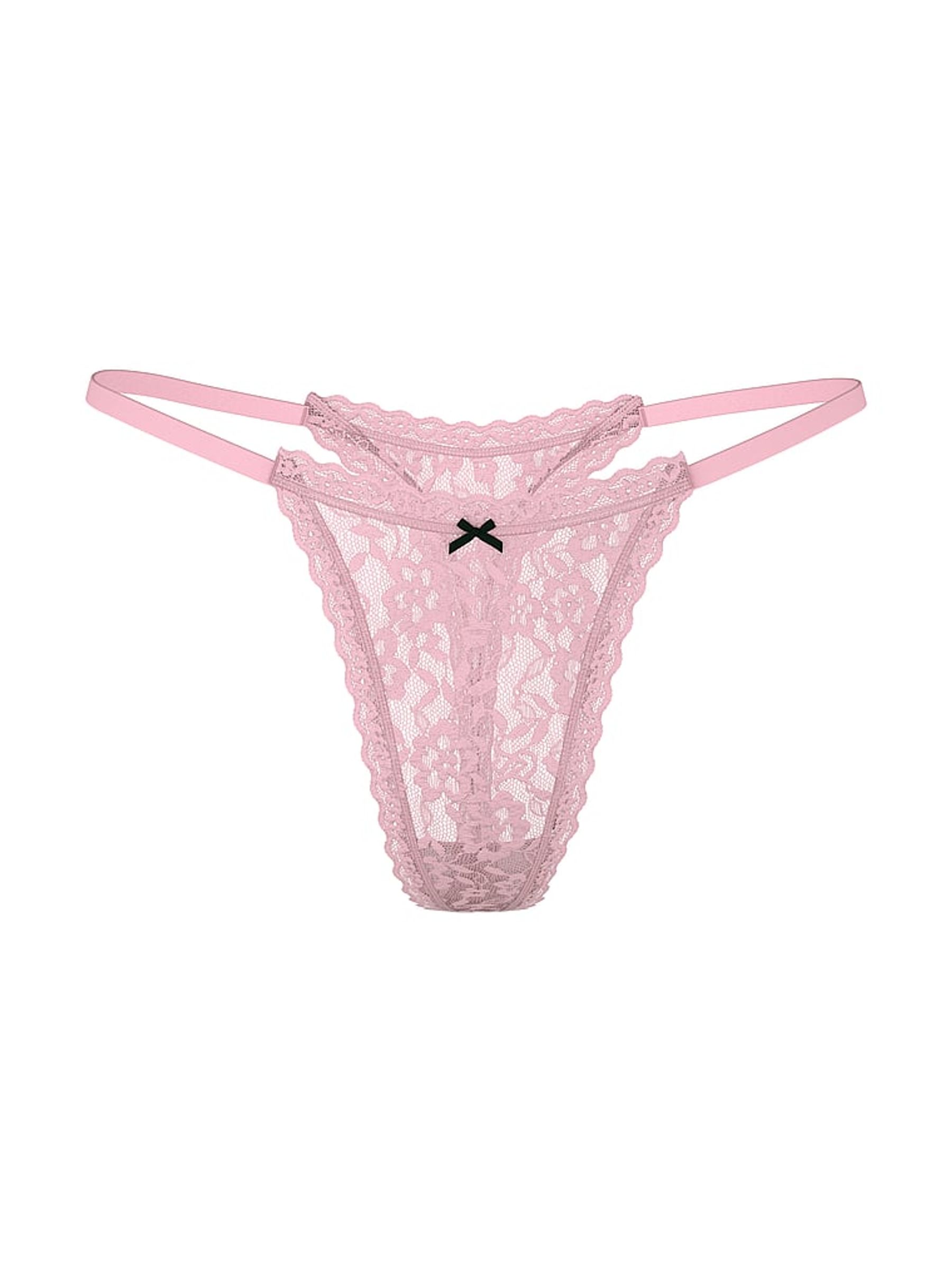 Pretty Blossom Los Angeles Pink Thong Knickers - Image 3 of 3