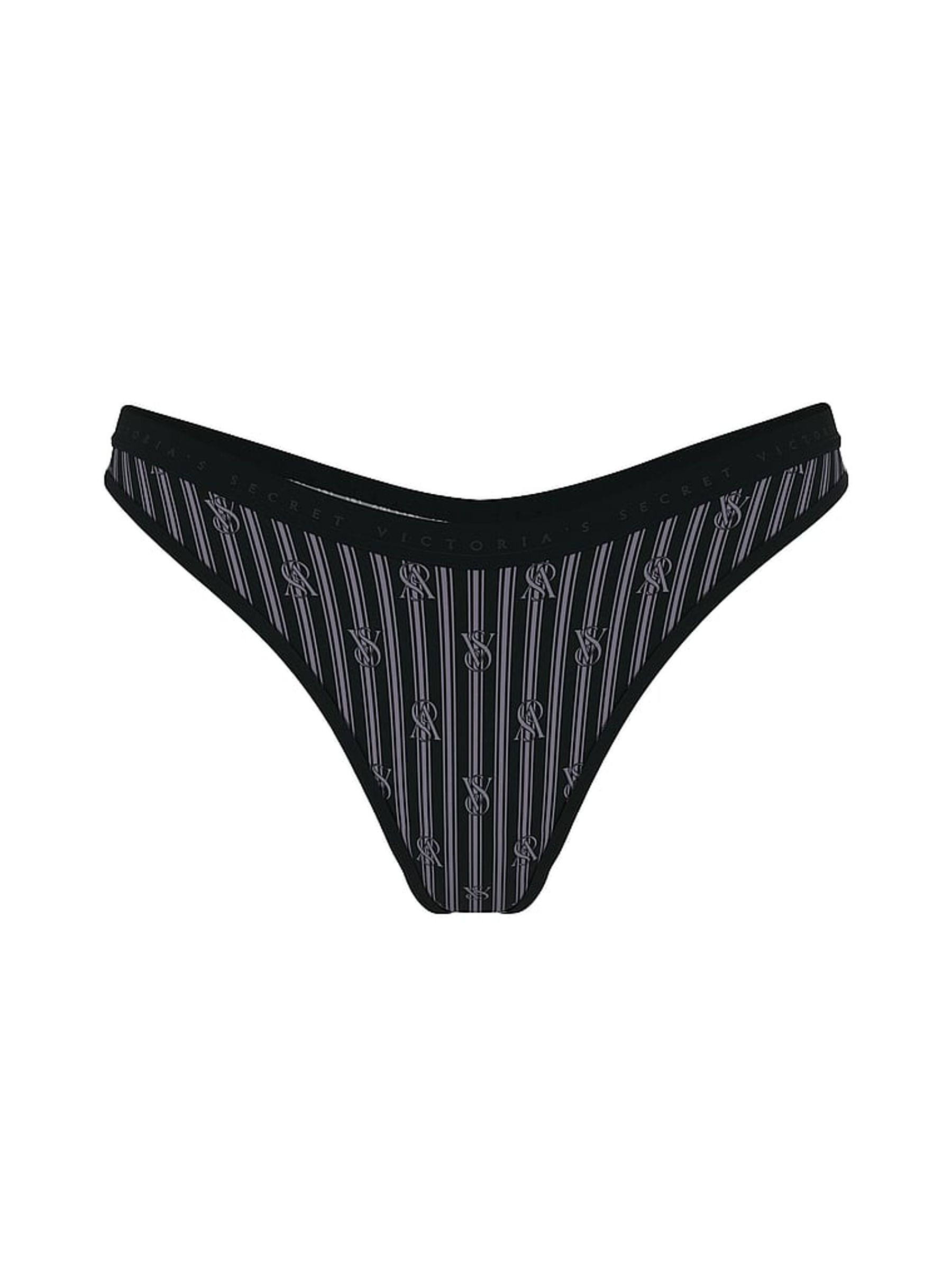 Black Vs Lockup Stripe Thong Knickers - Image 3 of 3