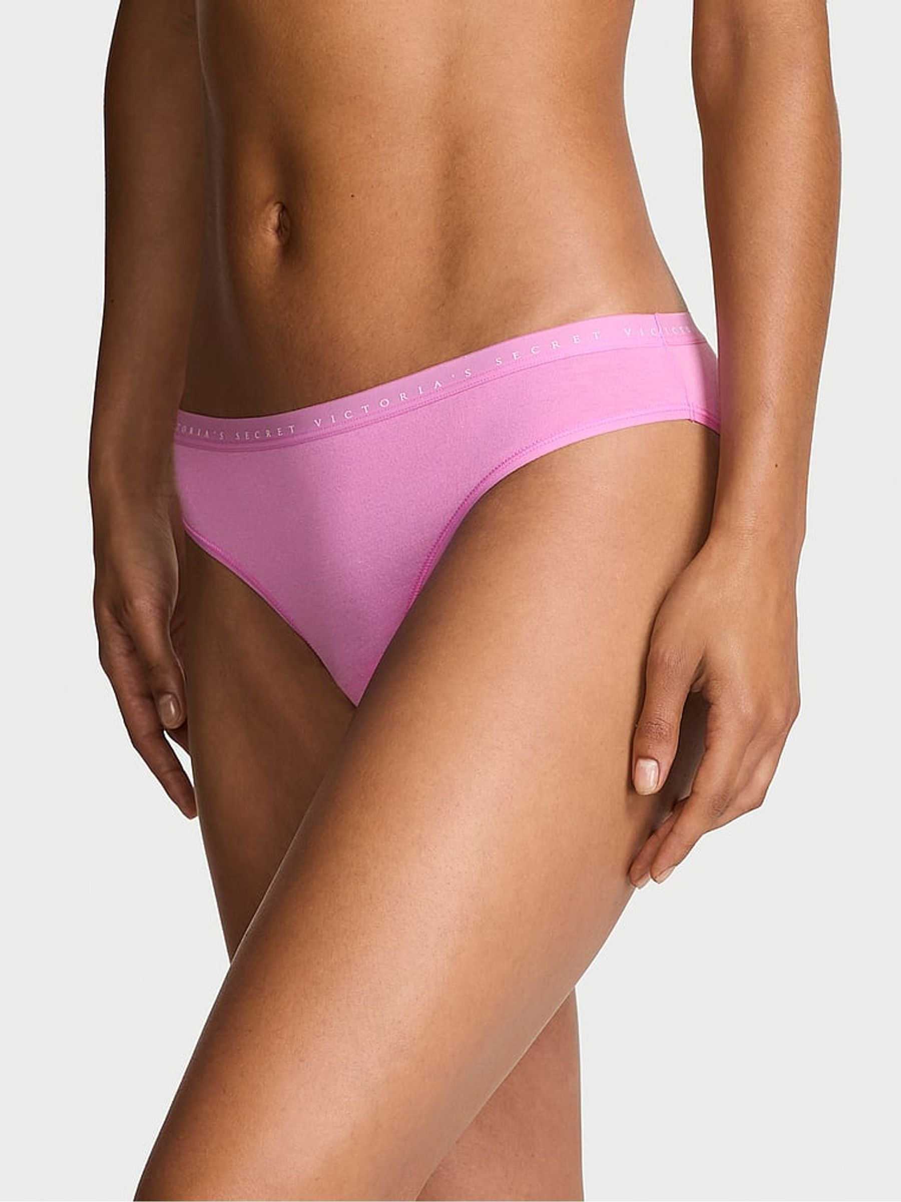 Lilac Shimmer Purple Bikini Knickers - Image 1 of 3