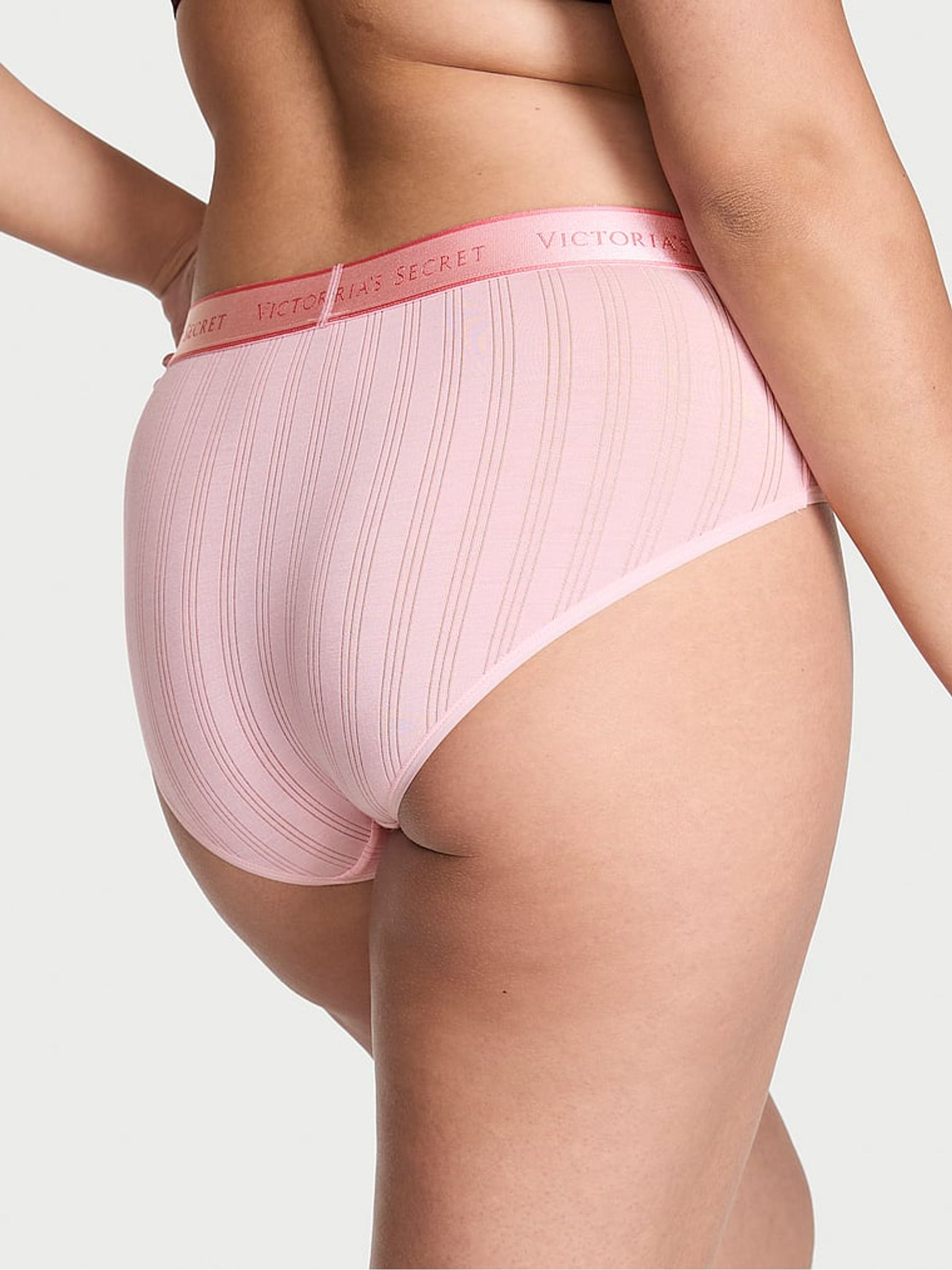 Pretty Blossom Pink Hipster Modal Logo Knickers - Image 2 of 3