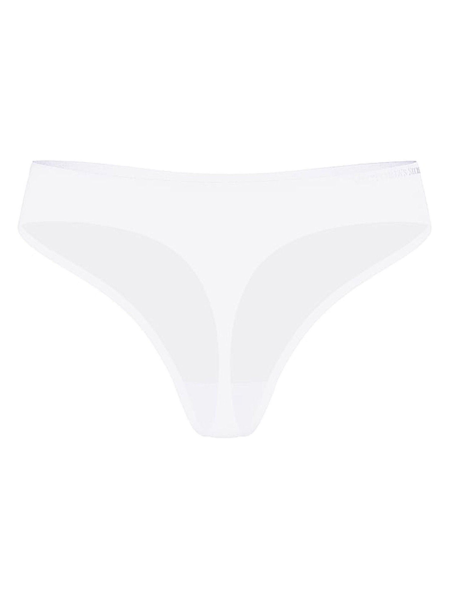 White Thong Mid-Rise Knickers - Image 3 of 3