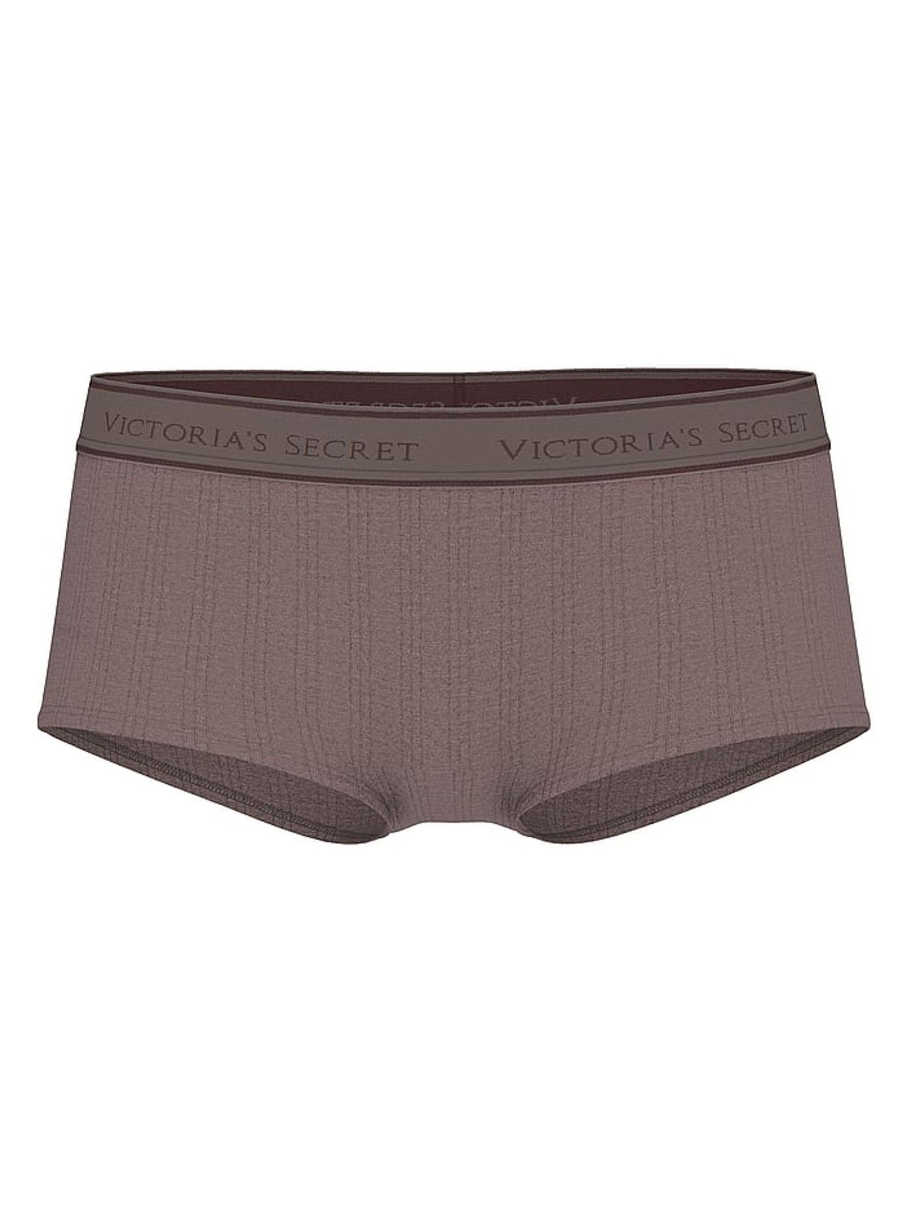 Cocoa Blush Heather Nude Short Modal Logo Knickers - Image 3 of 4