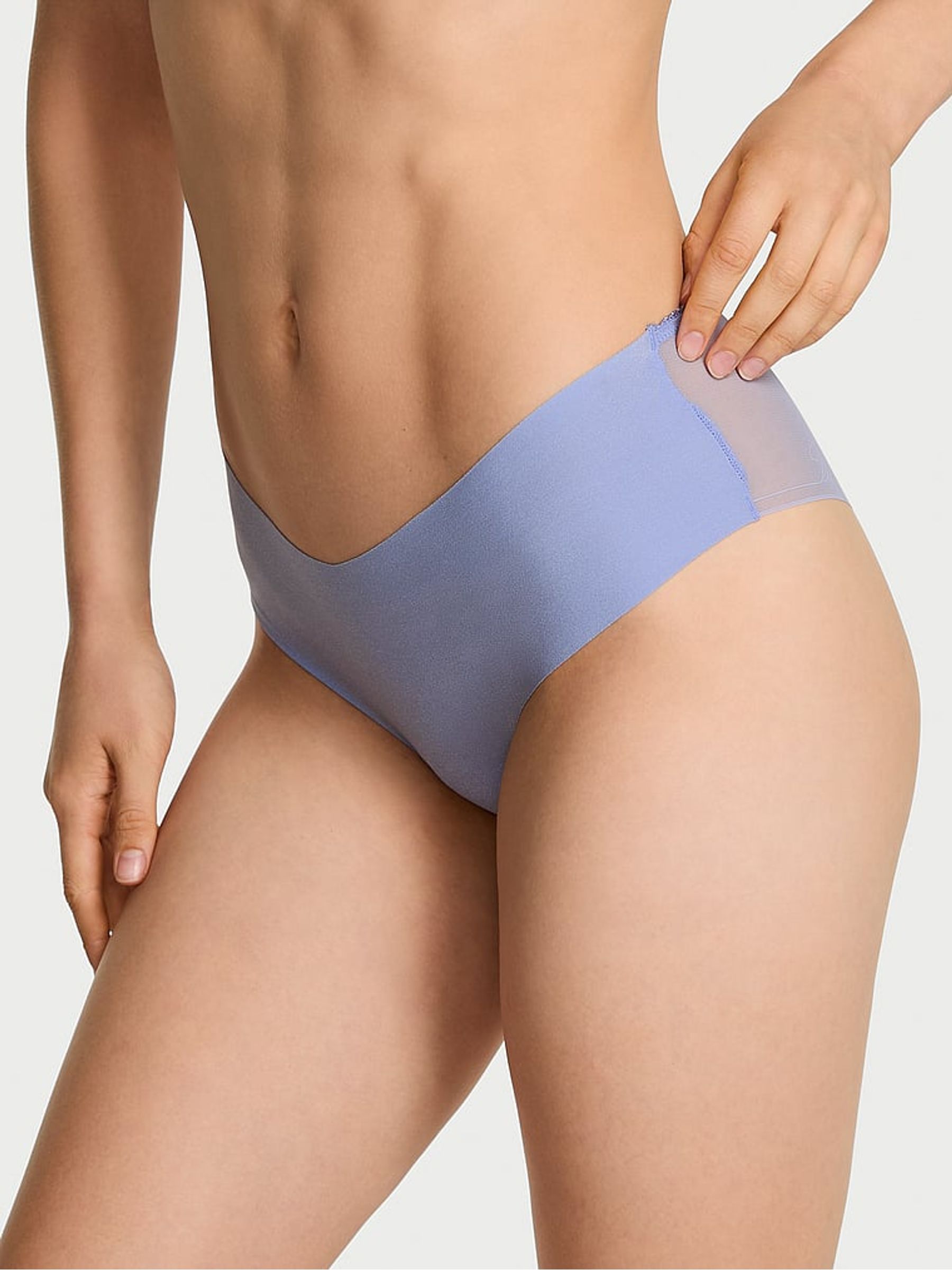 Purple Cheeky Sheer Logo Knickers - Image 1 of 2