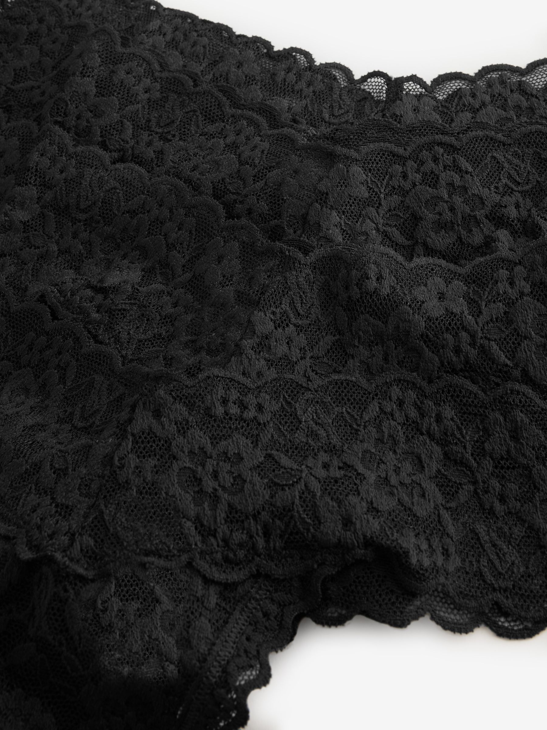 Black Thong 4 Pack Knickers - Image 3 of 4
