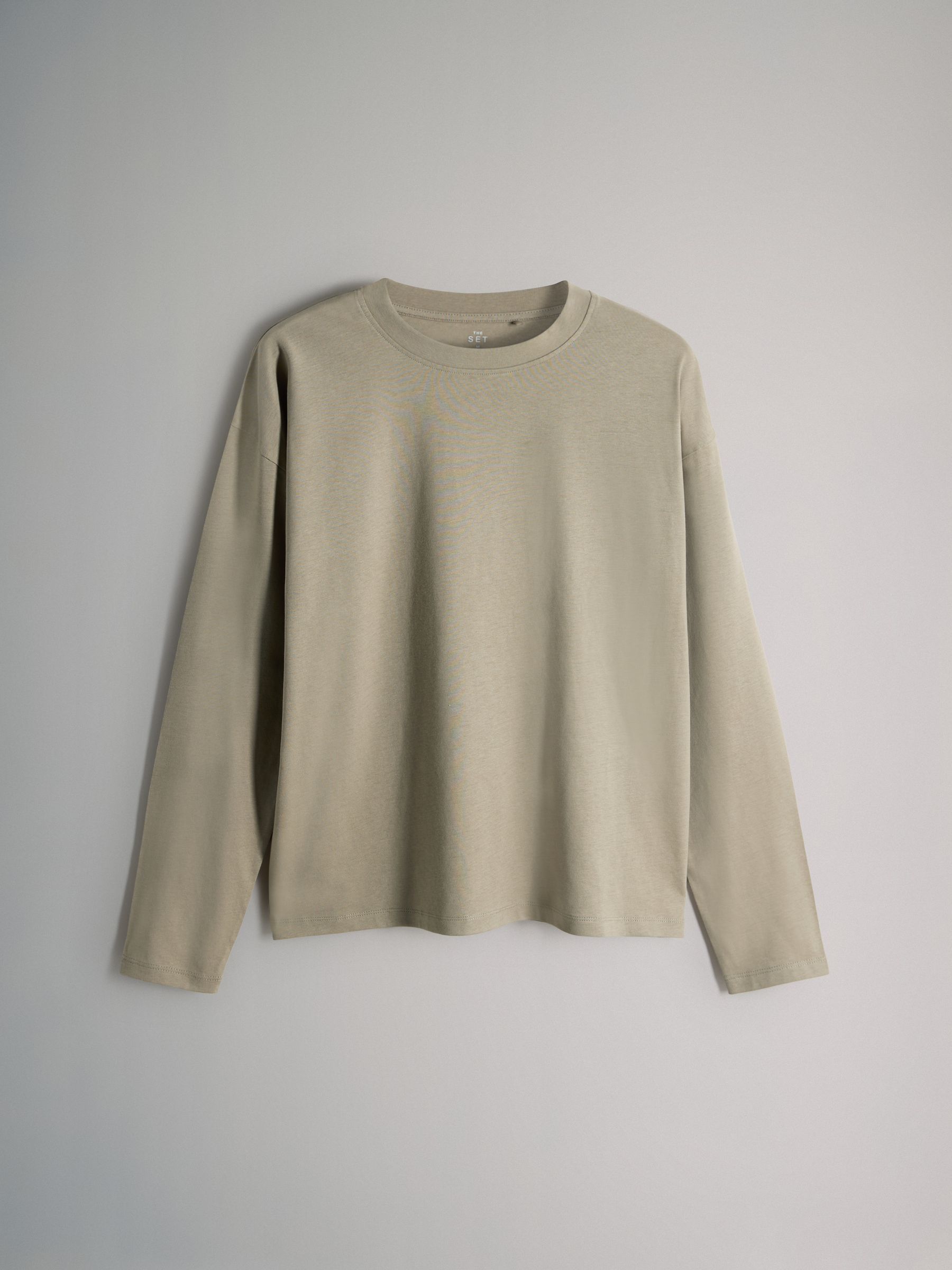 Black/Khaki Green/Animal/White - 4 Pack Relaxed Long Sleeve T-Shirts - Image 4 of 7