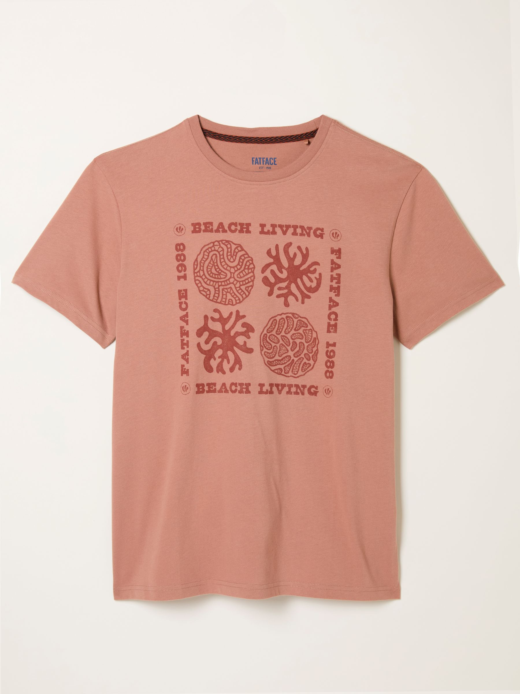 Rust Brown Coral Graphic Tshirt - Image 5 of 5