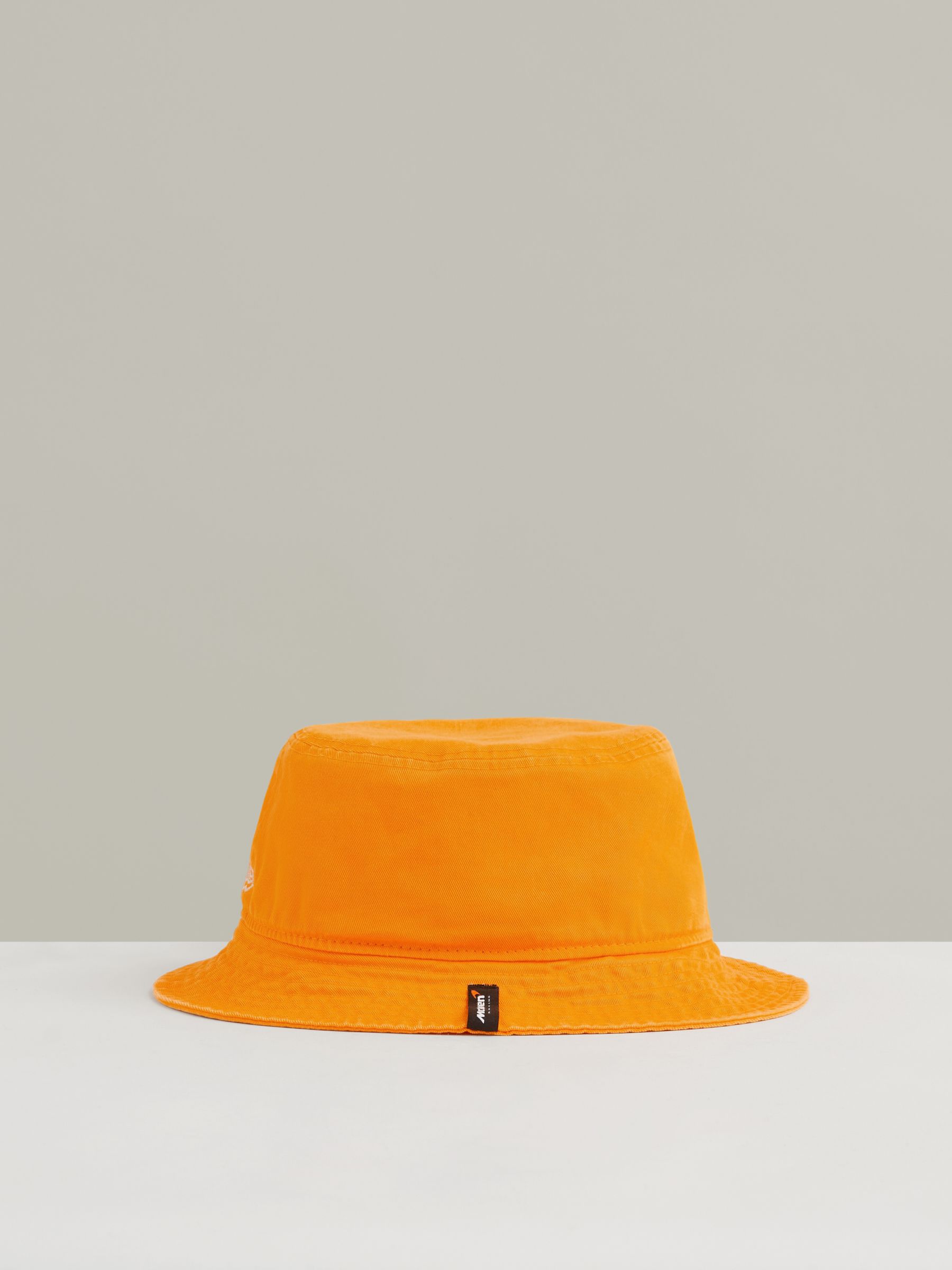 Unisex Fit McLaren Racing Cotton Bucket Hat in Papaya Orange - Image 4 of 5