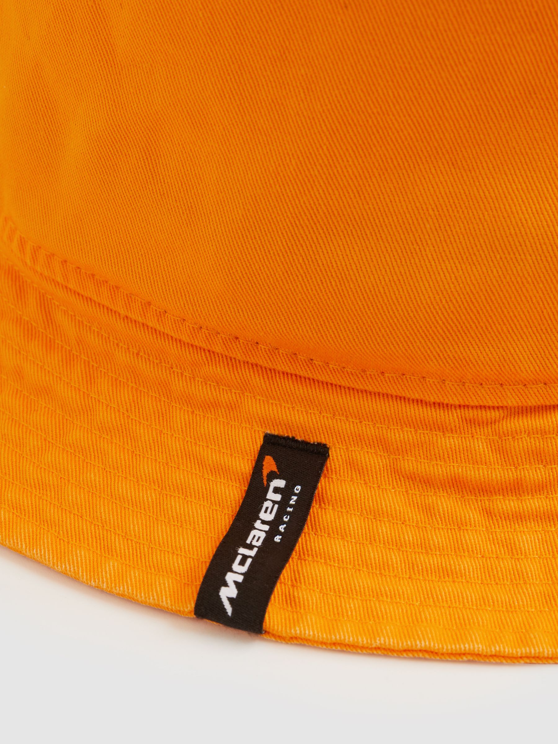 Unisex Fit McLaren Racing Cotton Bucket Hat in Papaya Orange - Image 5 of 5