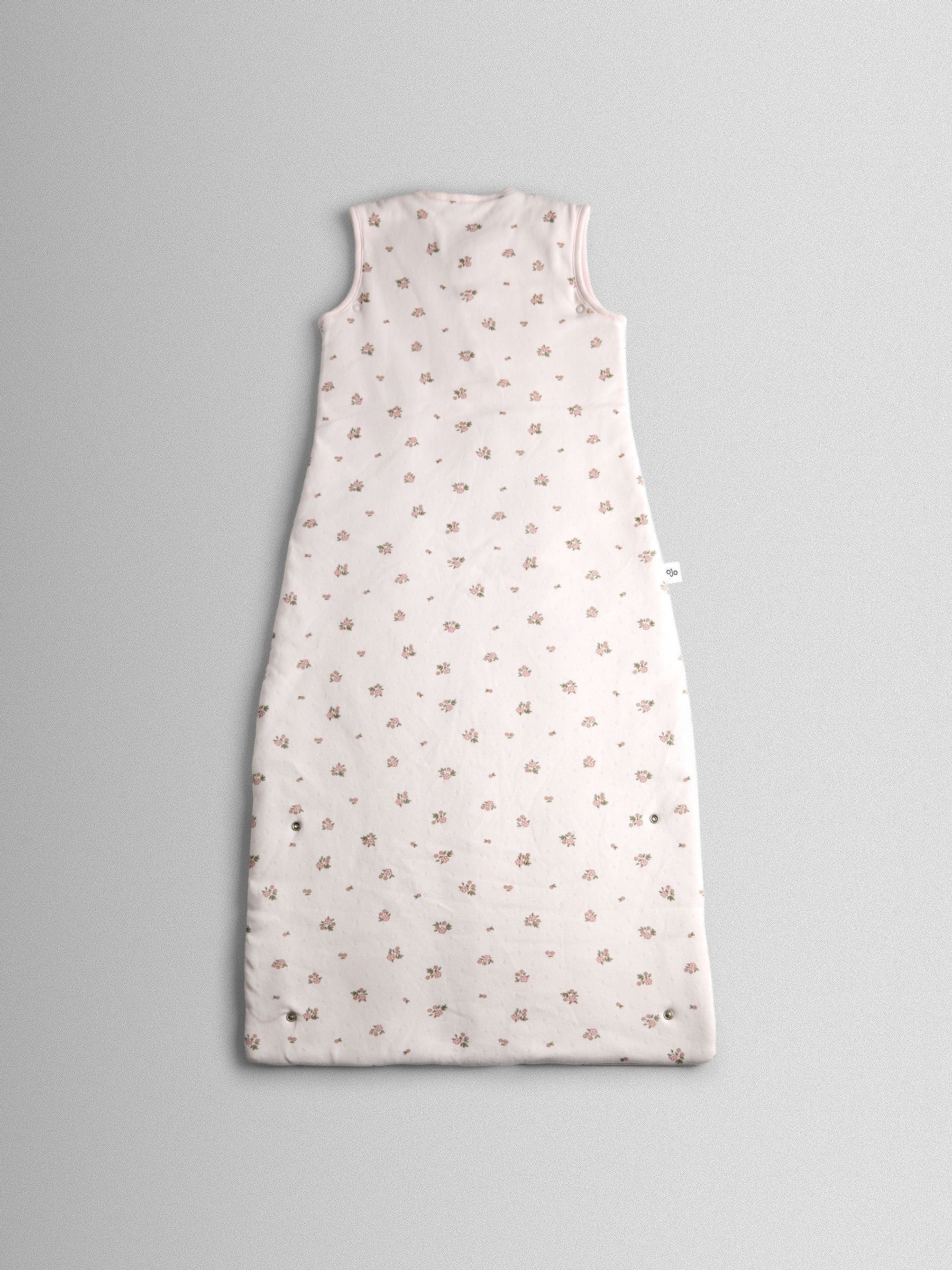 Pink Floral Pointelle 2.5 Tog Toddler Sleeping Bag - Image 1 of 3