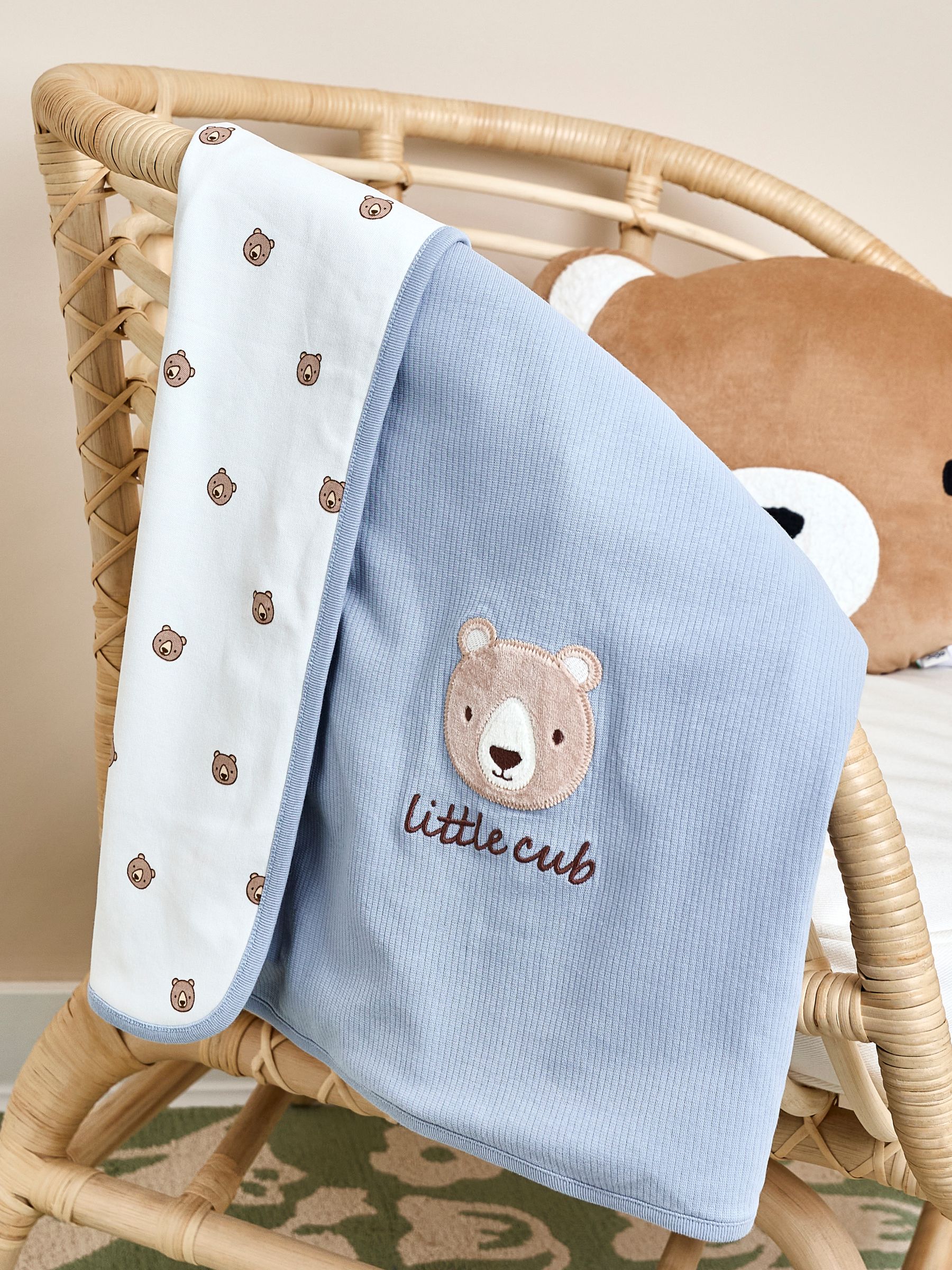 Bear Cub Christmas Jersey Shawl - Image 1 of 1