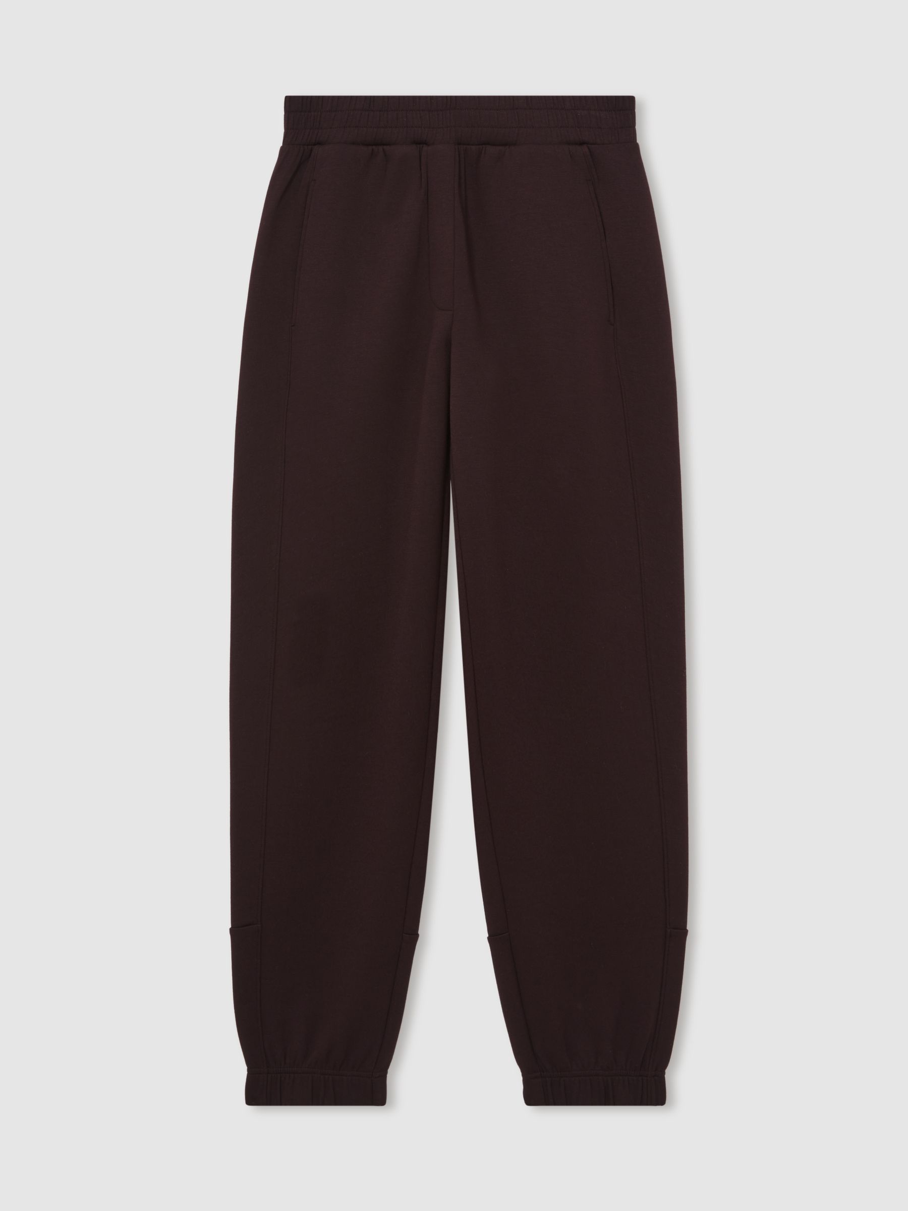 Interlock Tapered Joggers in Plum - Image 2 of 6