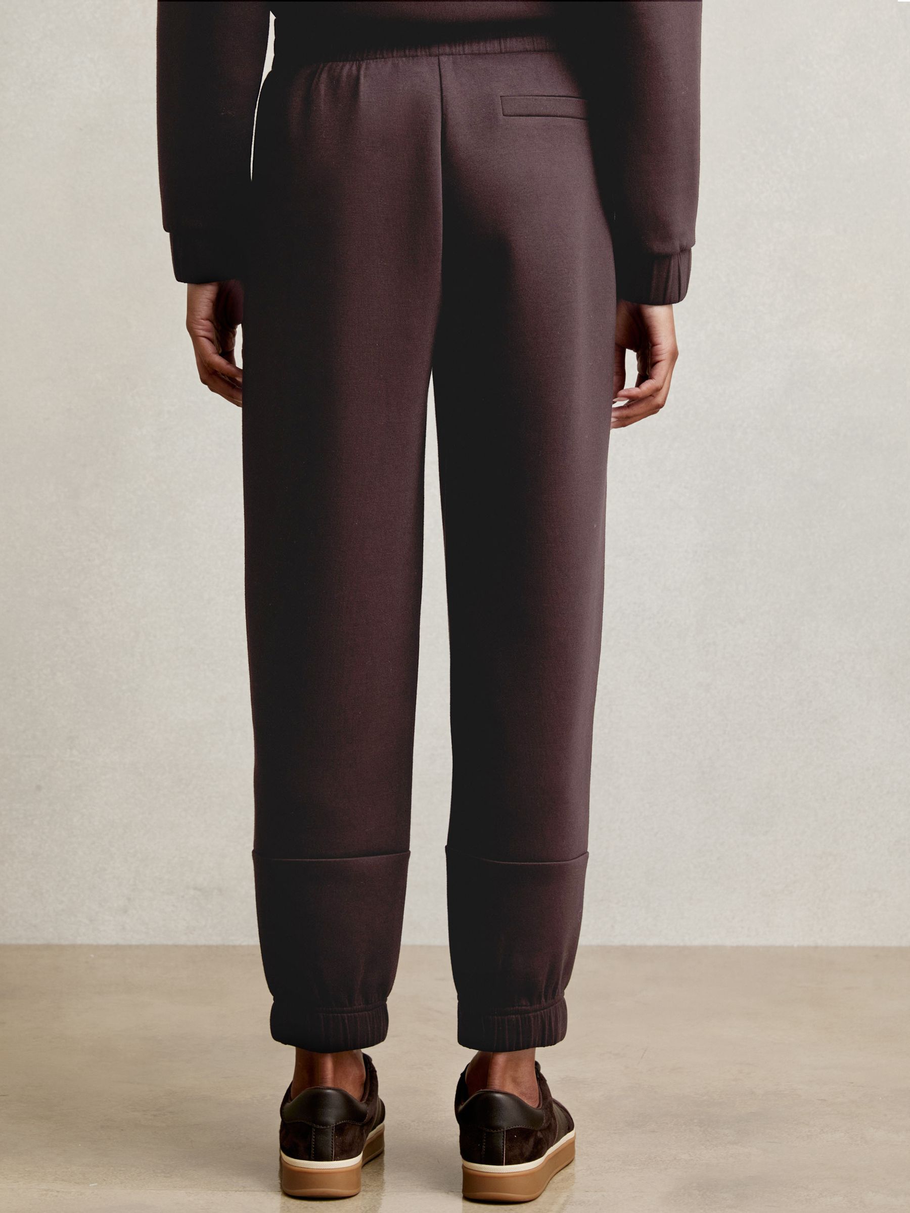 Interlock Tapered Joggers in Plum - Image 5 of 6