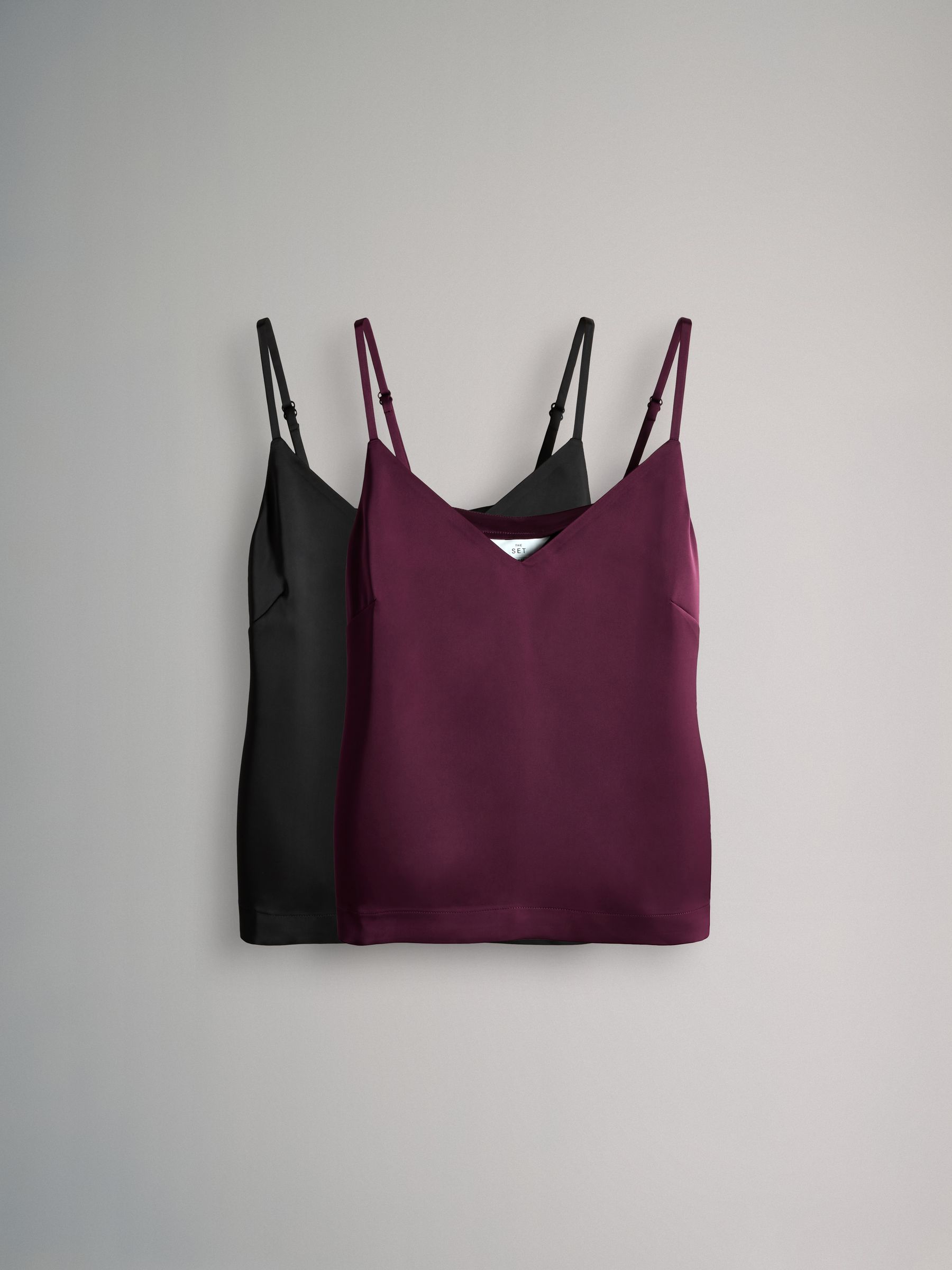 2 Pack Satin Cami Tops - Image 2 of 11