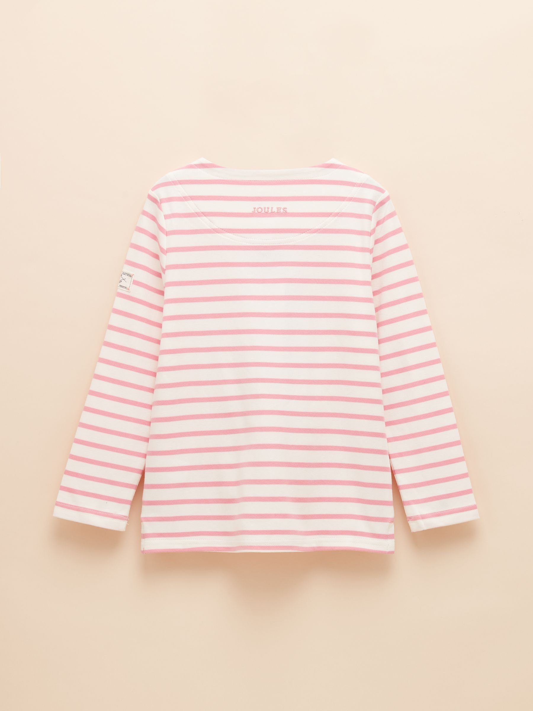 Girls' Harbour Navy and Pink Two Pack Stripe Long Sleeve Top - Image 3 of 6