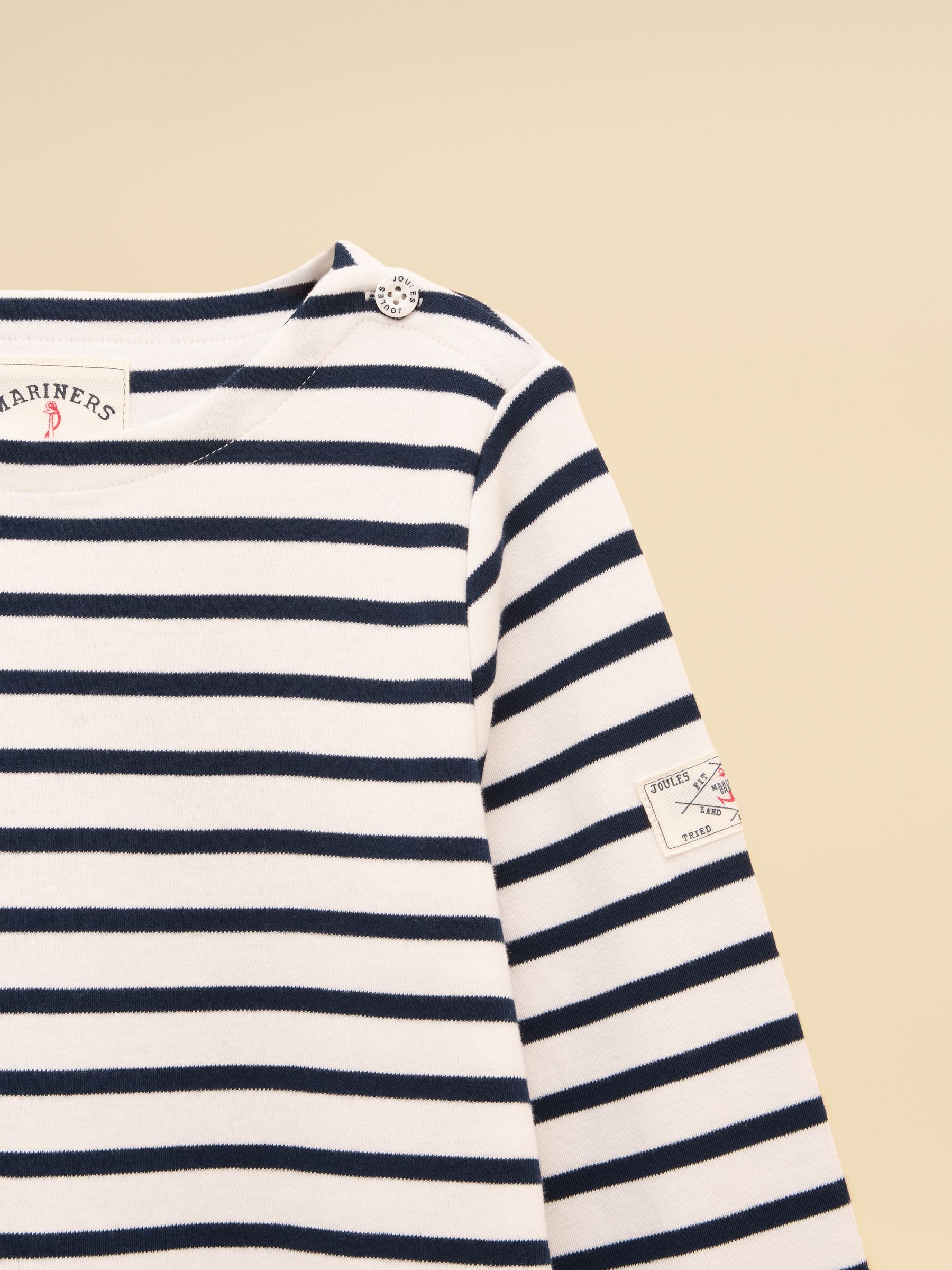 Girls' Harbour Navy and Pink Two Pack Stripe Long Sleeve Top - Image 4 of 6