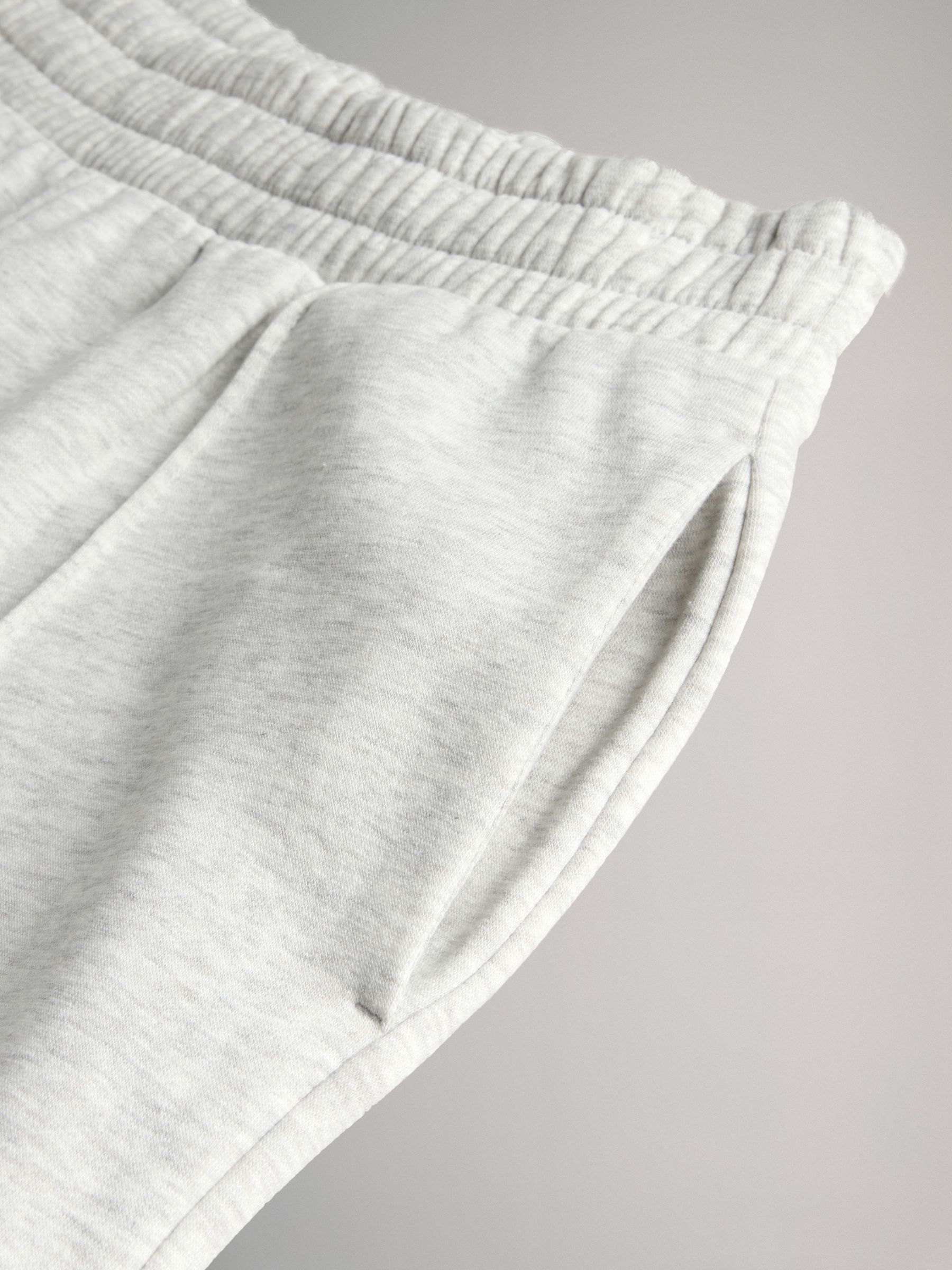 Black/Grey - 2 Pack Pintuck Wide Leg Joggers - Image 7 of 8