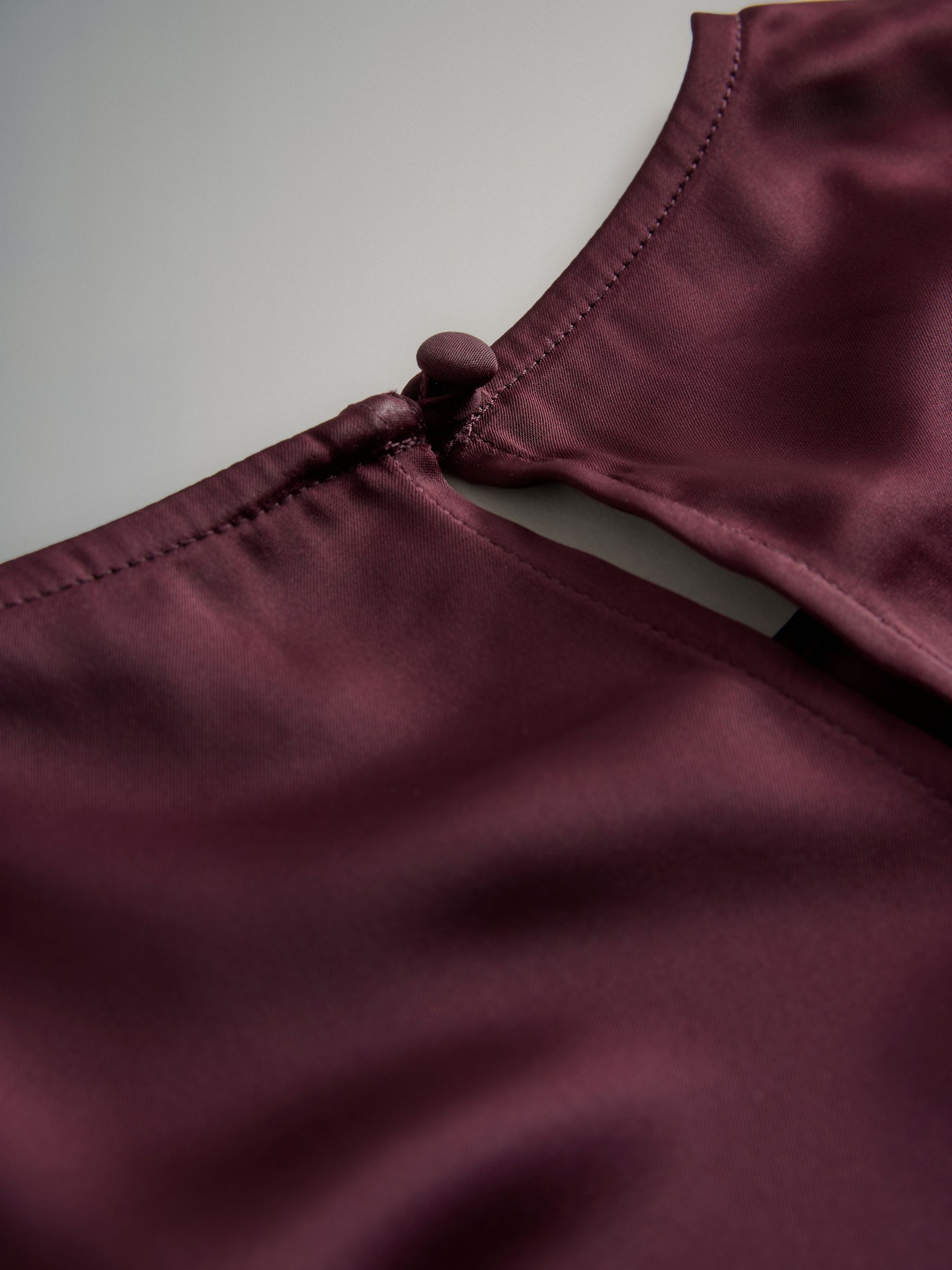 Black/Burgundy Red 2 Pack Satin Shortsleeve Tops - Image 6 of 6