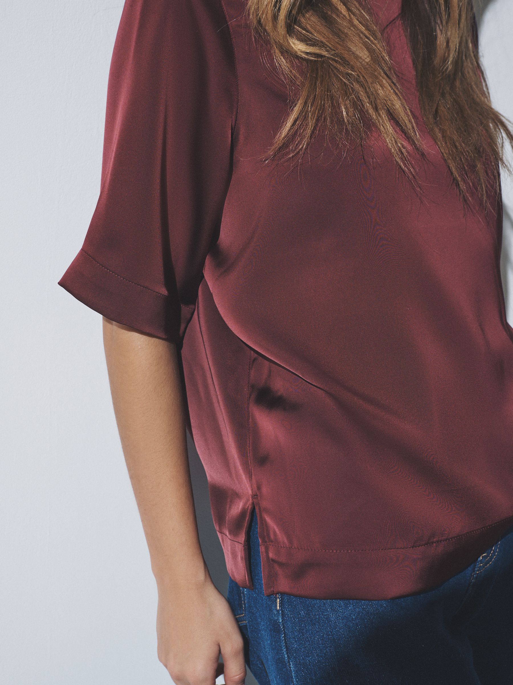2 Pack Satin Shortsleeve Tops - Image 7 of 11