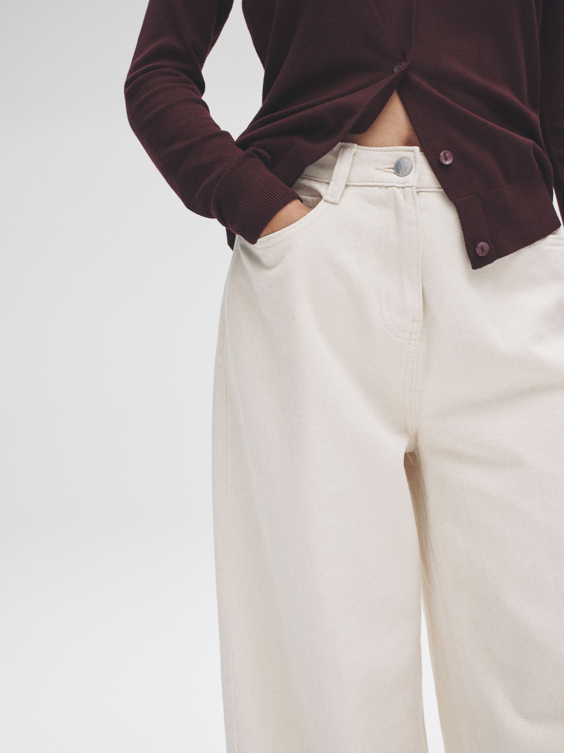 Denim - 2 Pack Turn Up Wide Leg Denim Jeans - Image 3 of 7
