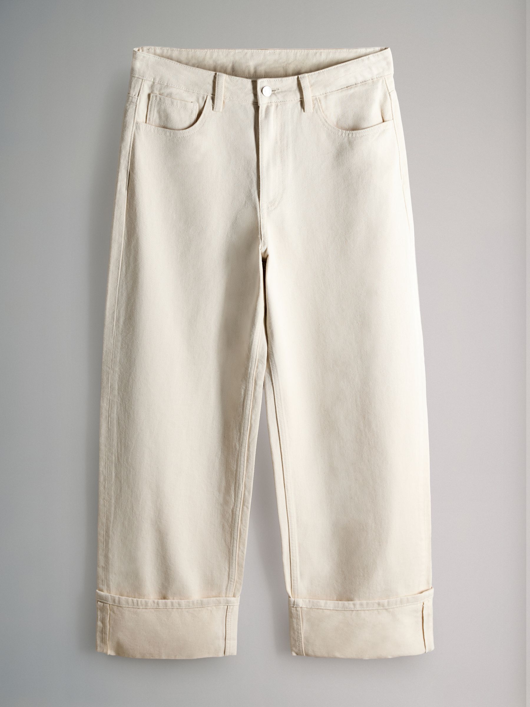 Denim - 2 Pack Turn Up Wide Leg Denim Jeans - Image 5 of 7