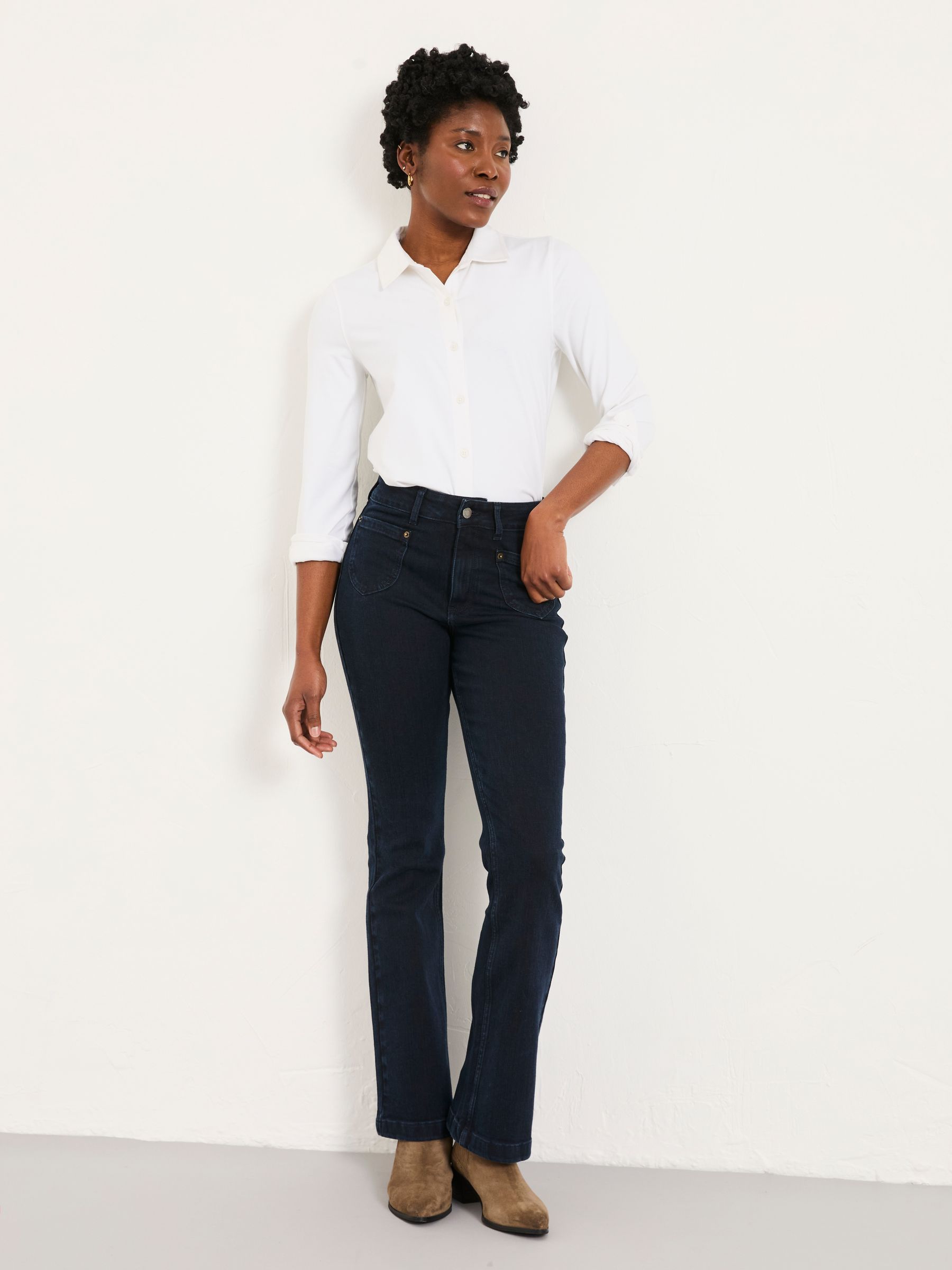 Fly Denim Dark Blue Flare Jeans - Image 5 of 6