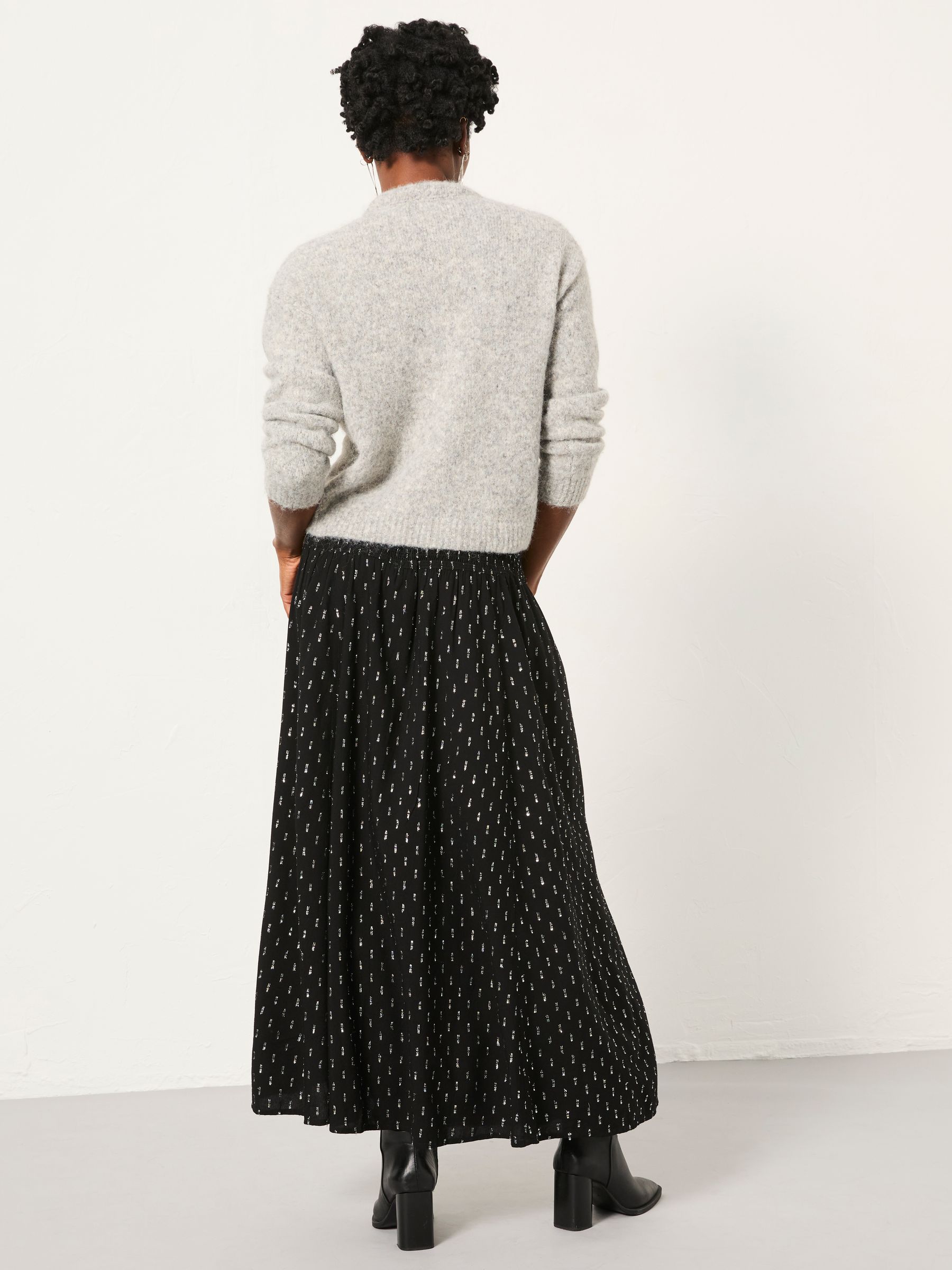 Harper Black Midi Skirt - Image 2 of 6