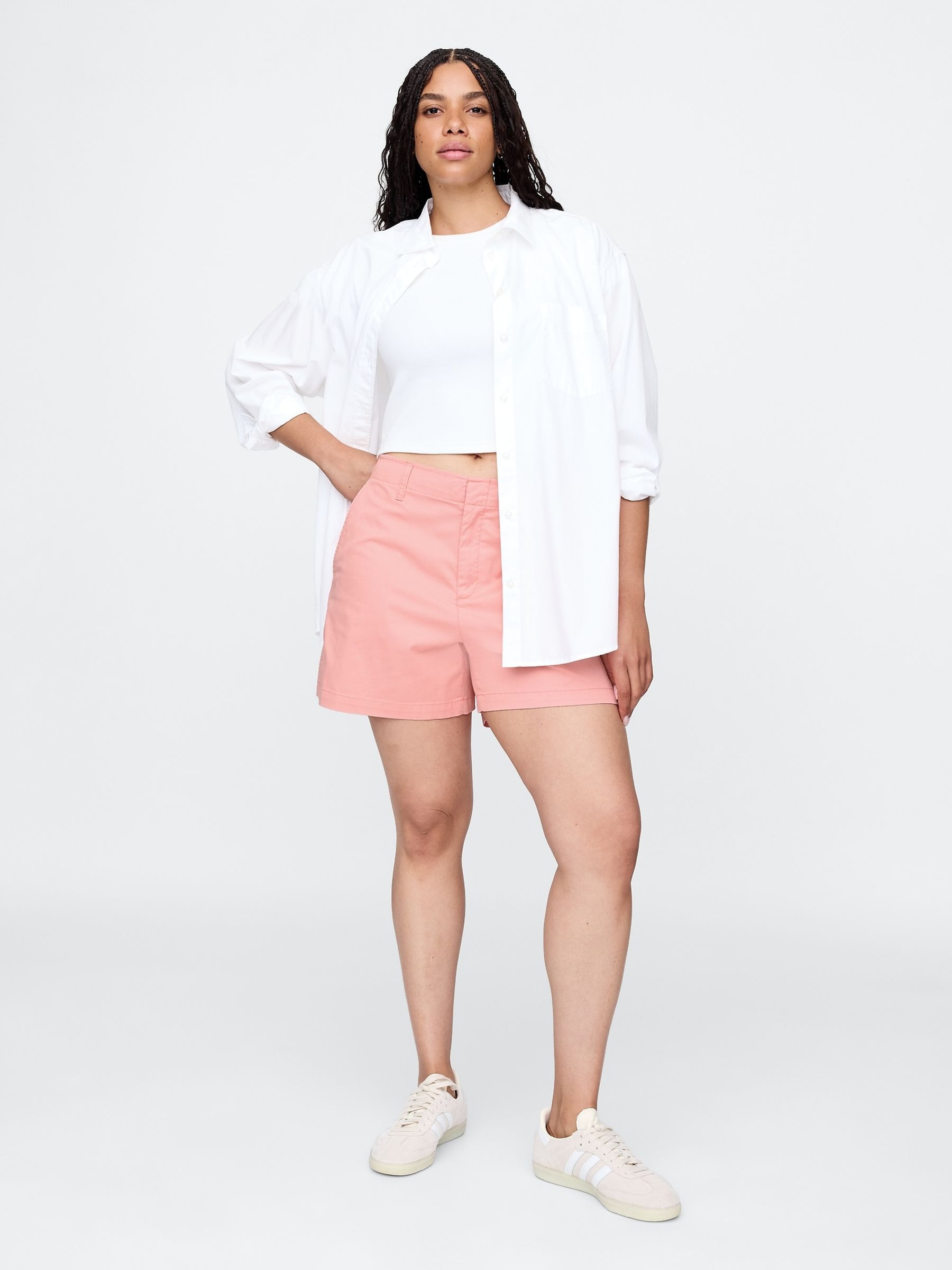 Orange 5"" Mid Rise Downtown Chinos Shorts - Image 5 of 5