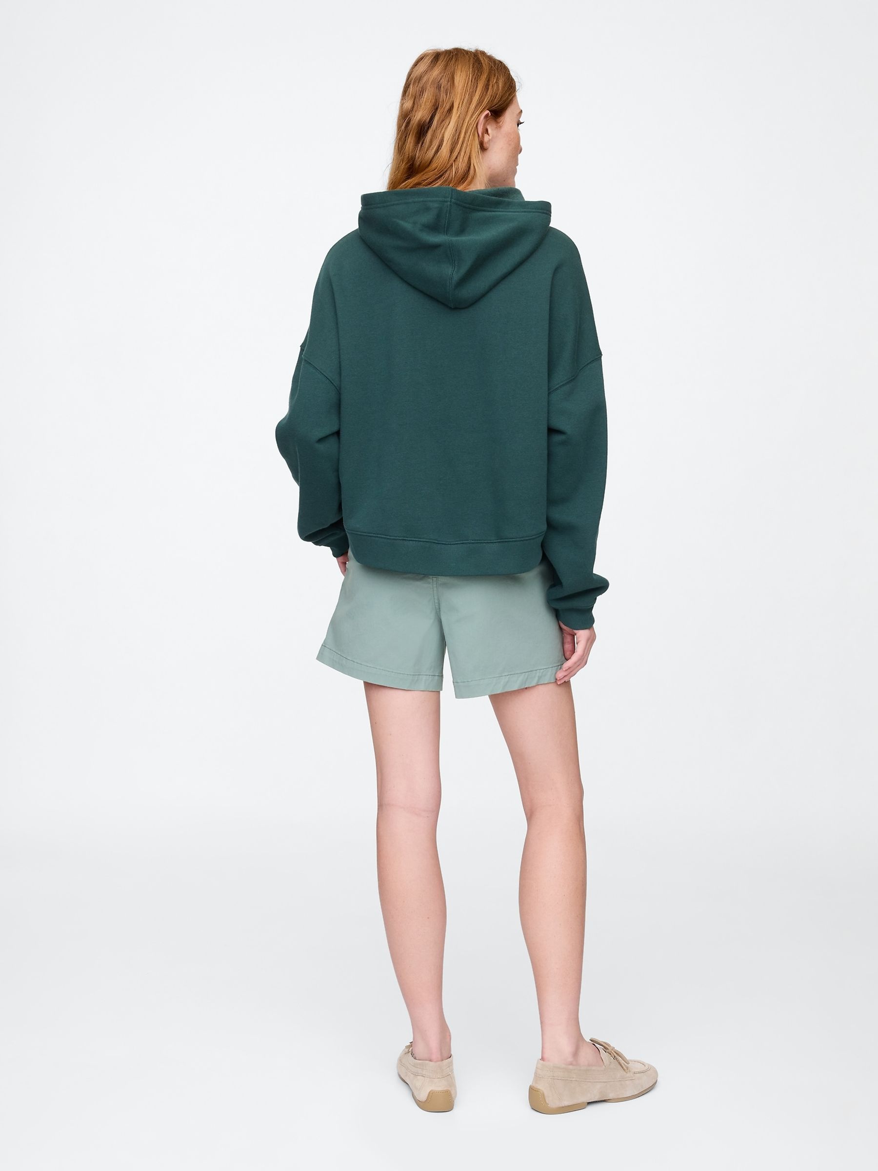 Green 5"" Mid Rise Downtown Chinos Shorts - Image 2 of 5