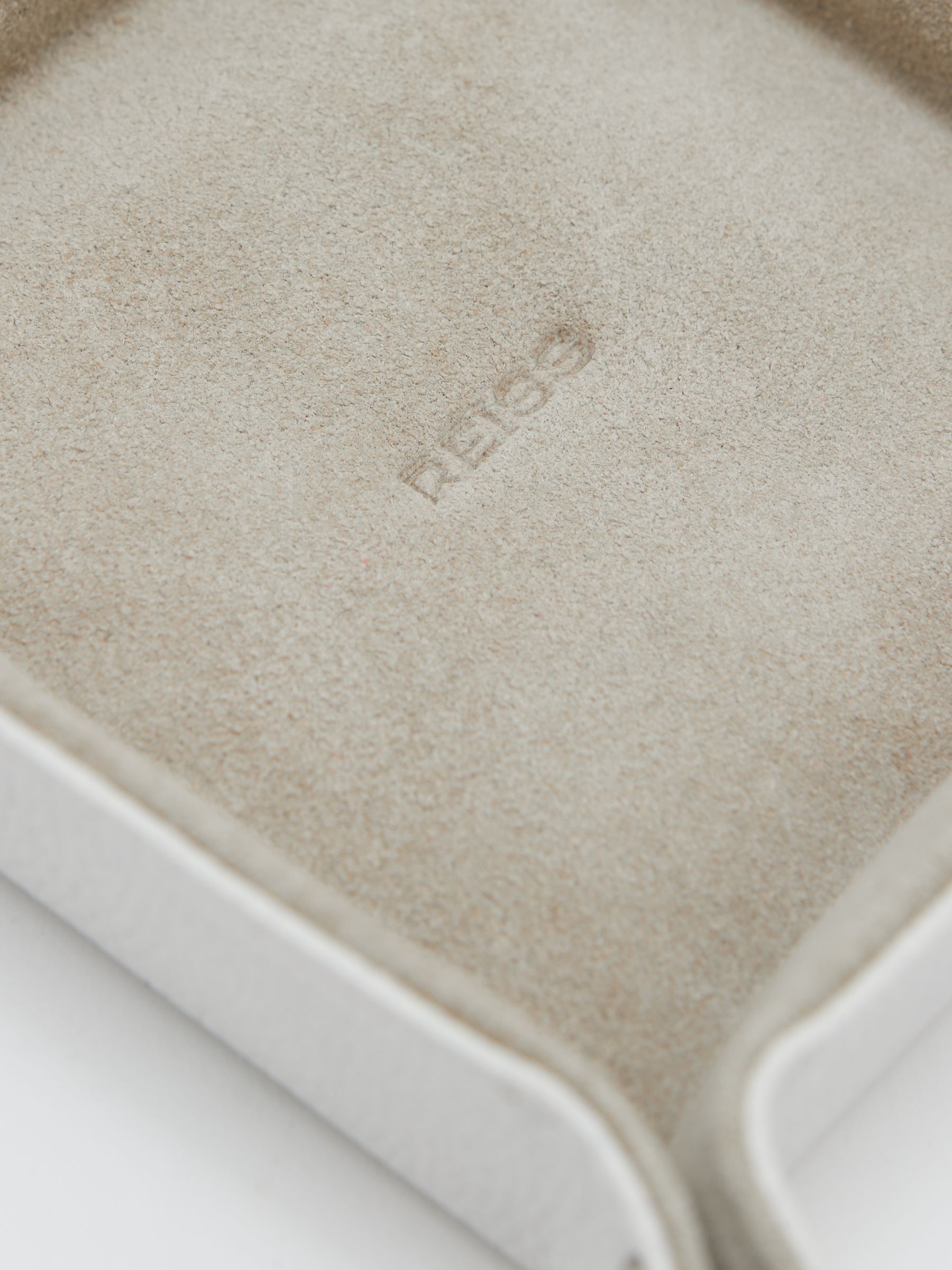 Atelier Grained-Leather Coin Tray in Off White - image 2