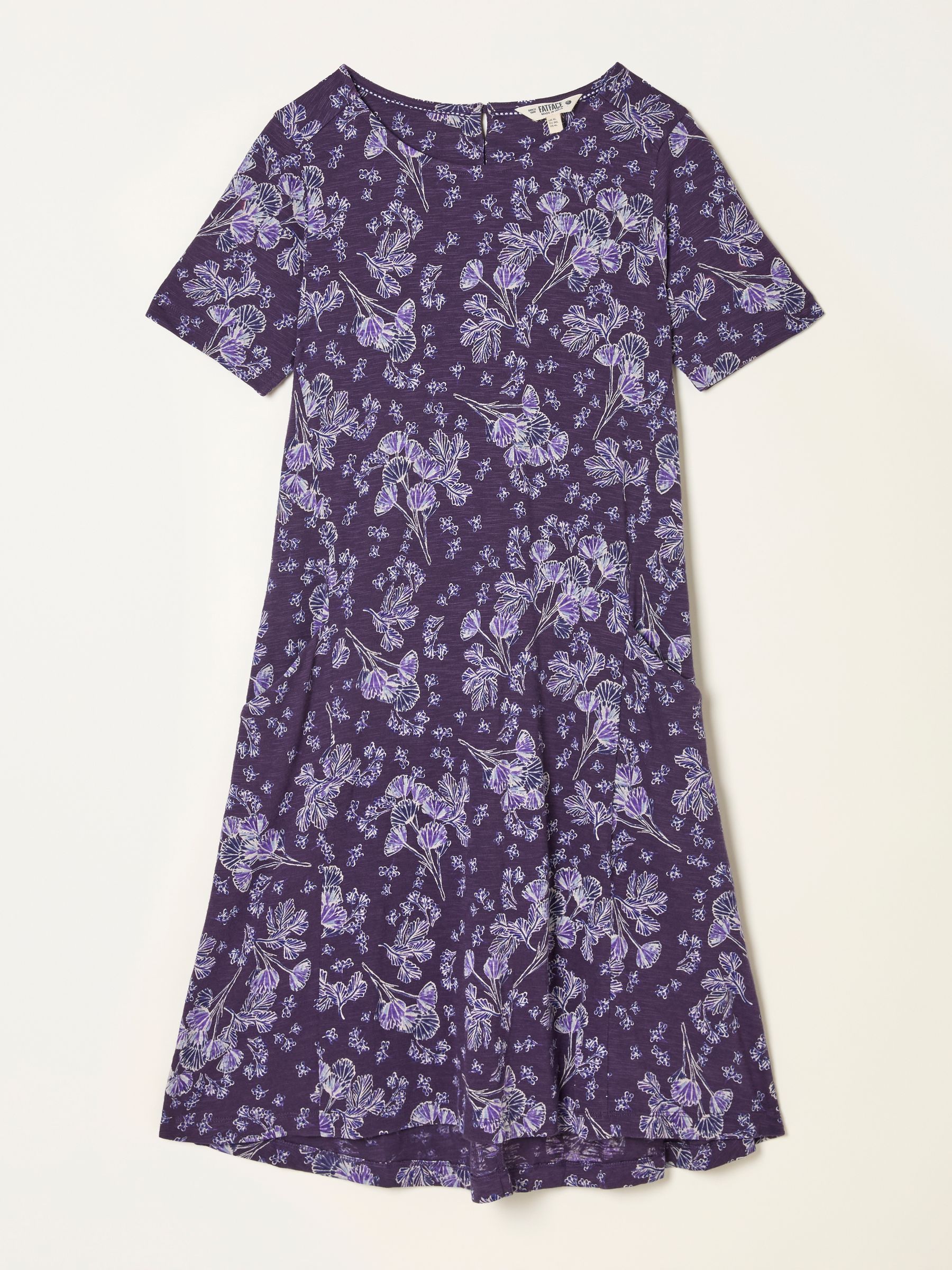 Simone Multi Heather Leaf Petite Jersey Mini Dress - Image 5 of 5