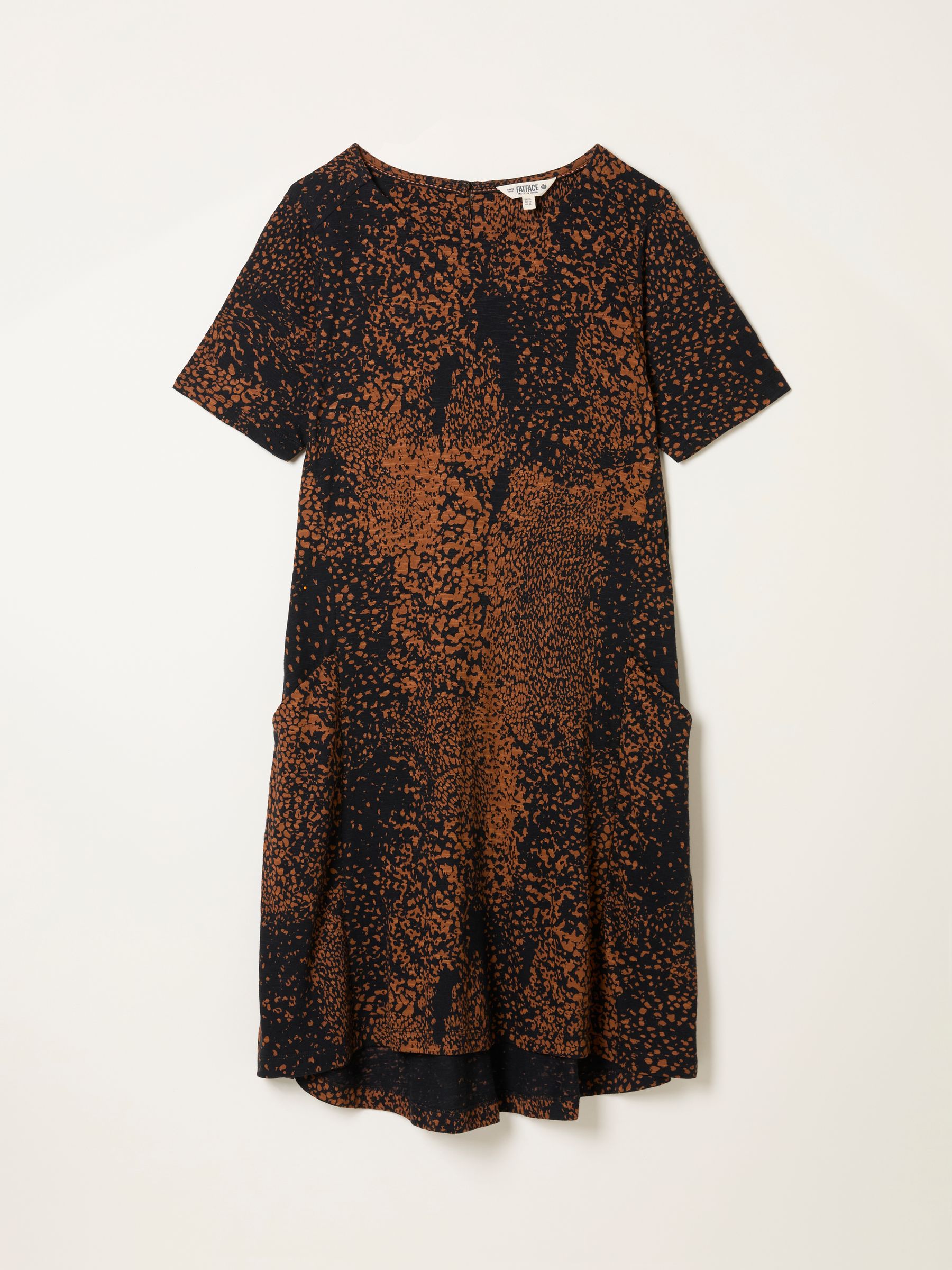 Simone Black Layered Animal Petite Jersey Dress - Image 5 of 5