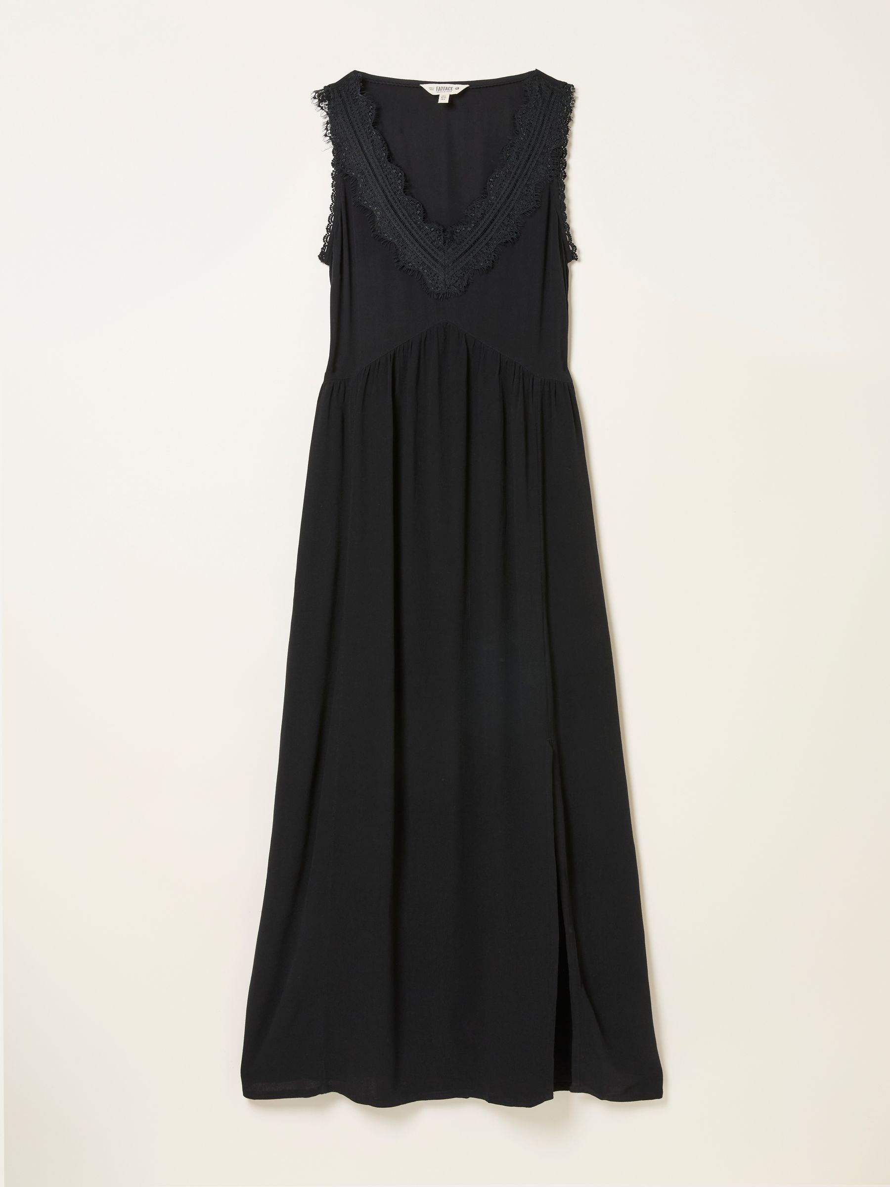 Aileen Black Petite Slip Midi Dress - Image 6 of 6