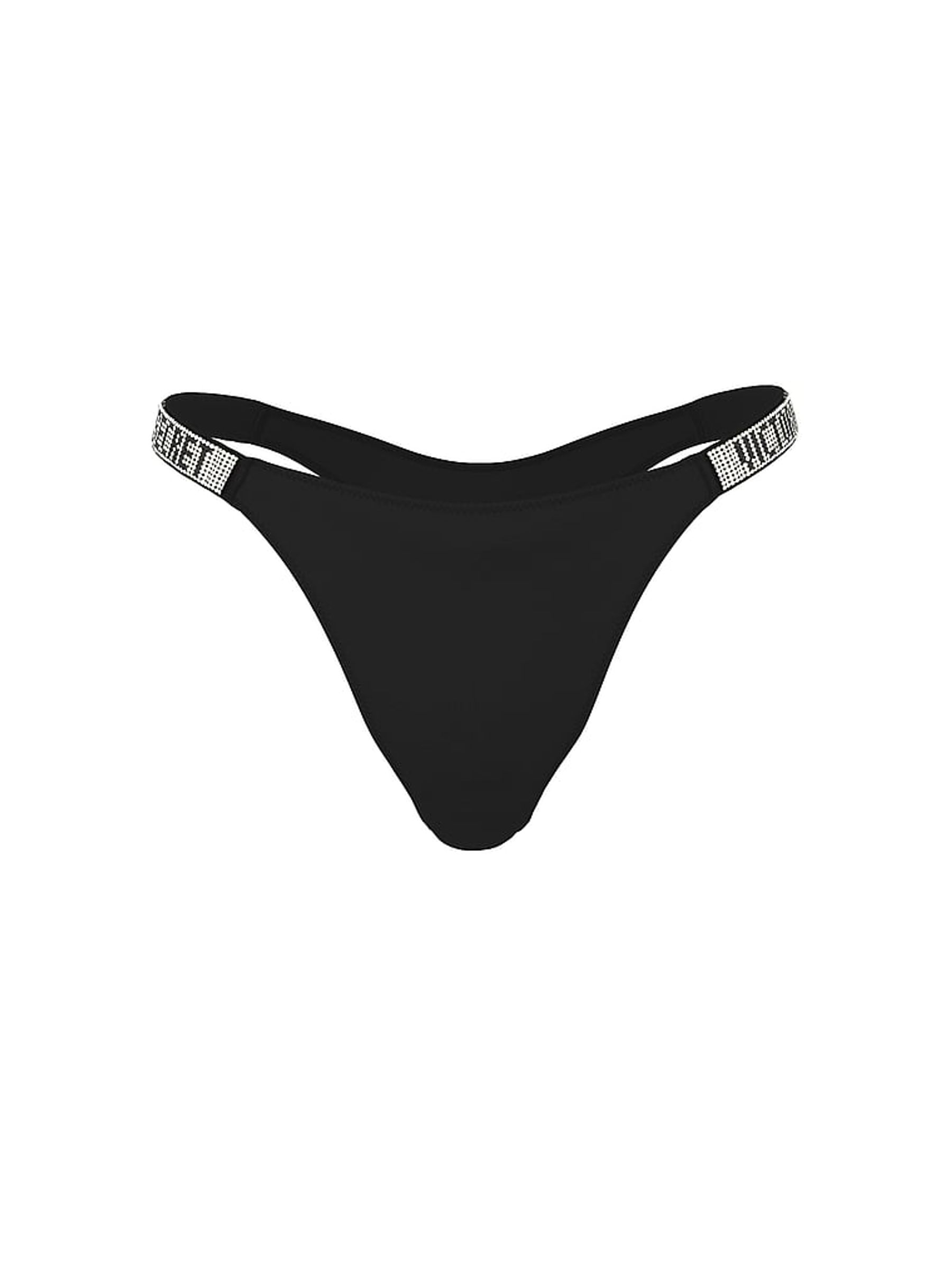 Black Brazilian Shine Strap Knickers - Image 3 of 3