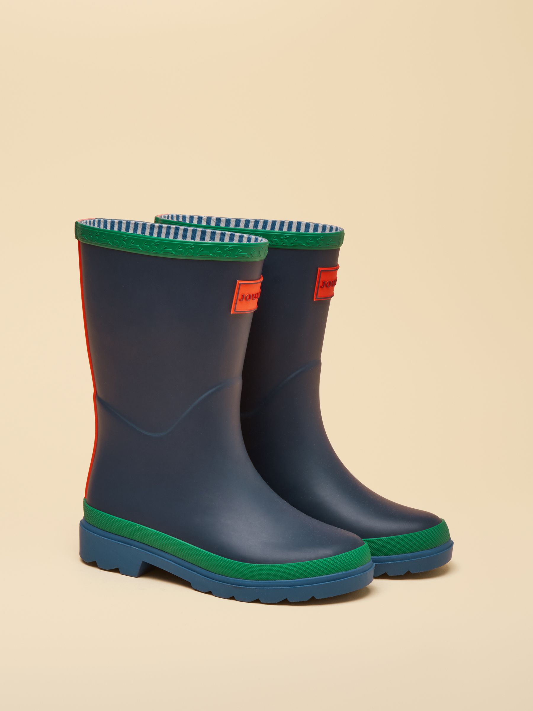 Kids' Blue & Green Colourblock Wellies - Image 1 of 6