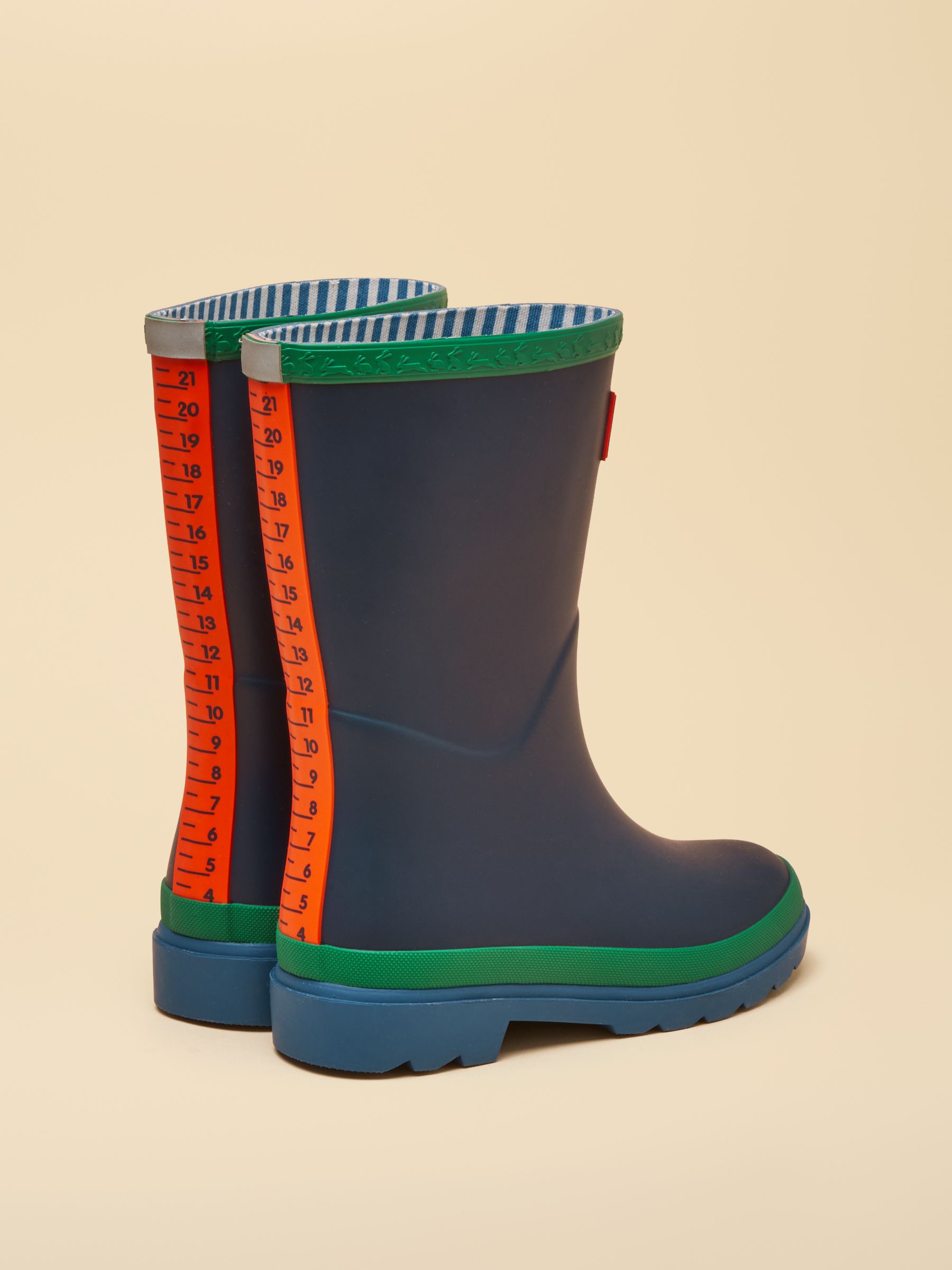 Kids' Blue & Green Colourblock Wellies - Image 3 of 6