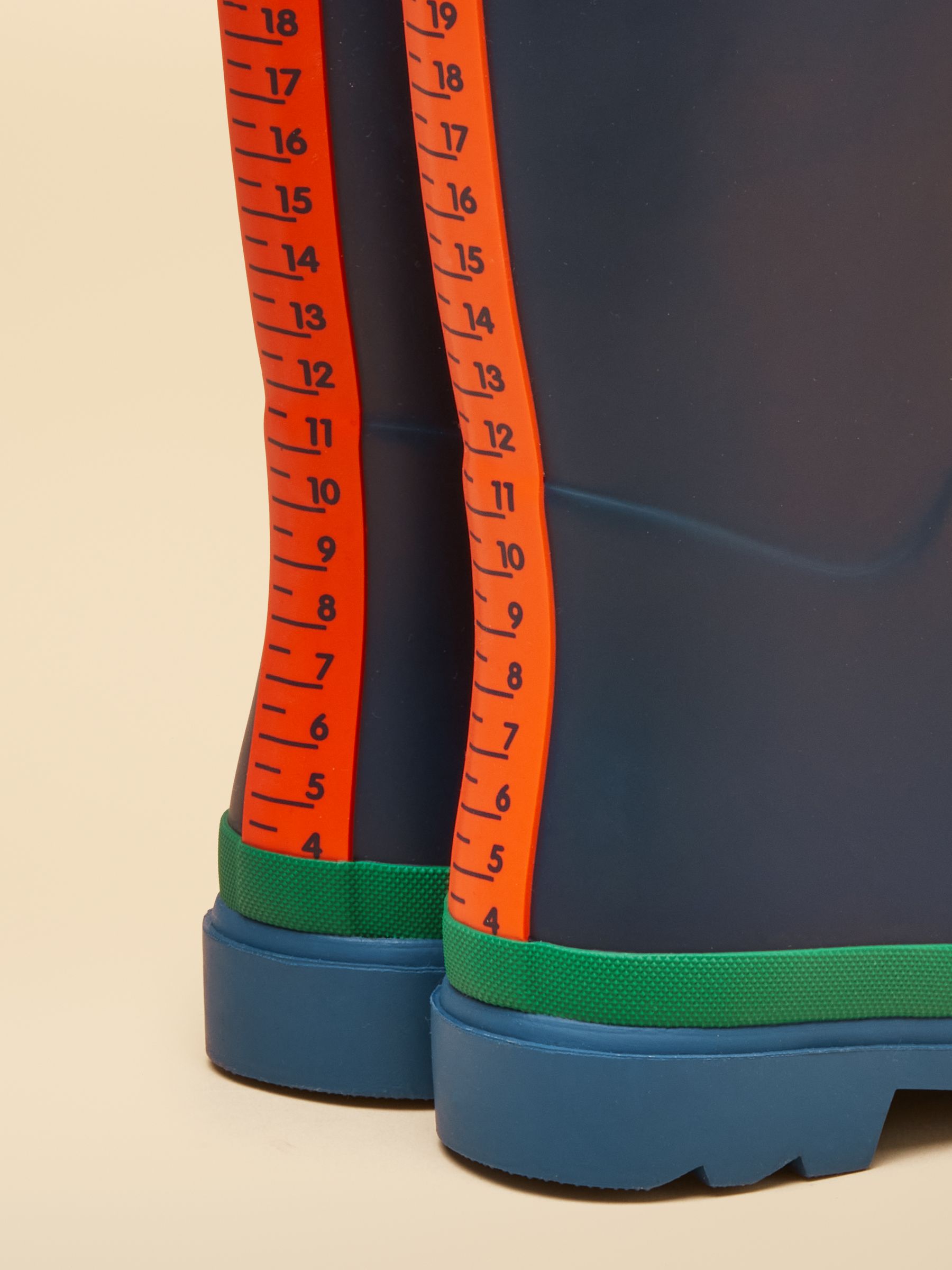 Kids' Blue & Green Colourblock Wellies - Image 6 of 6