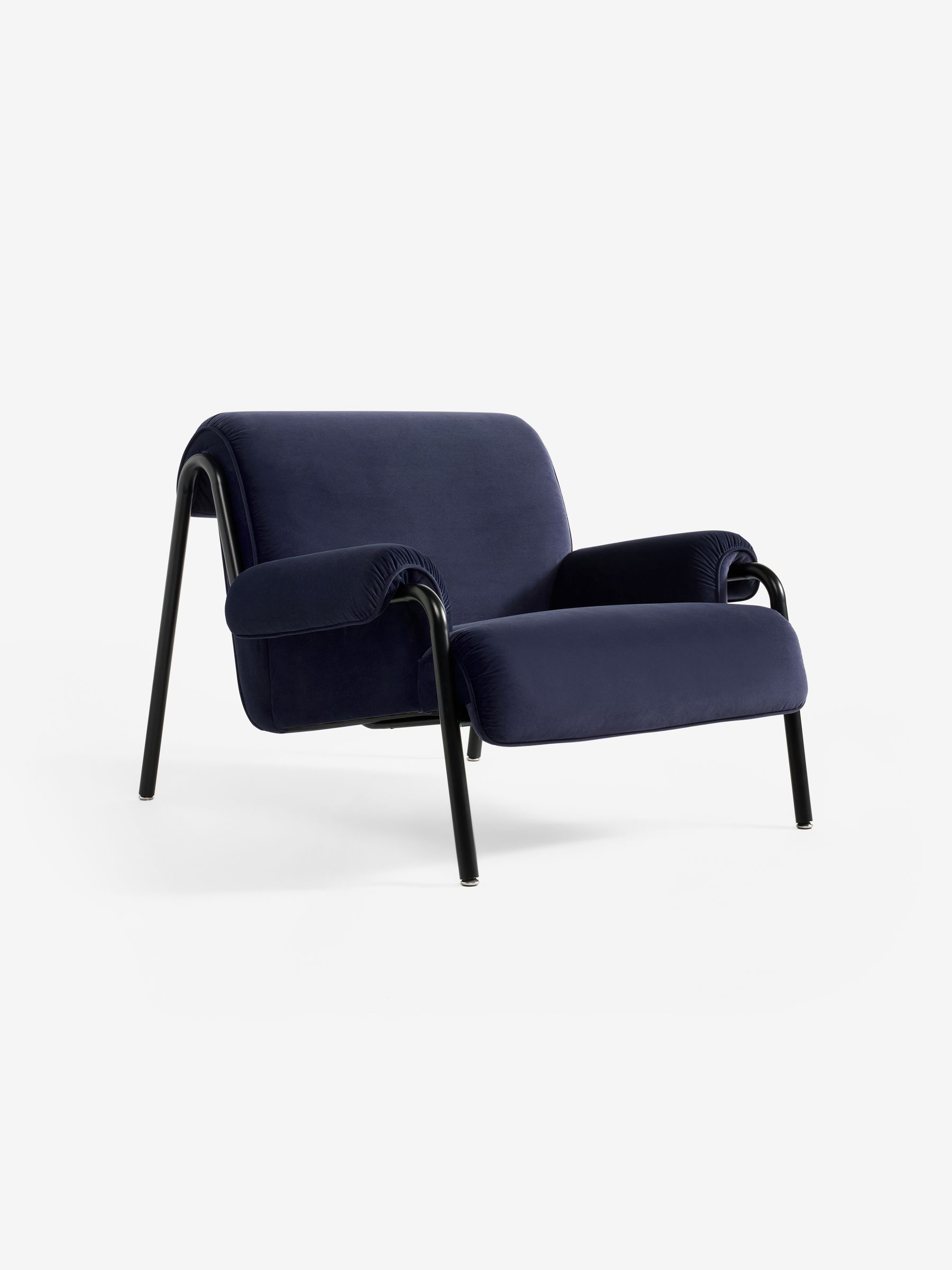Lorien Chair in Velvet Indigo Blue - Image 4 of 5