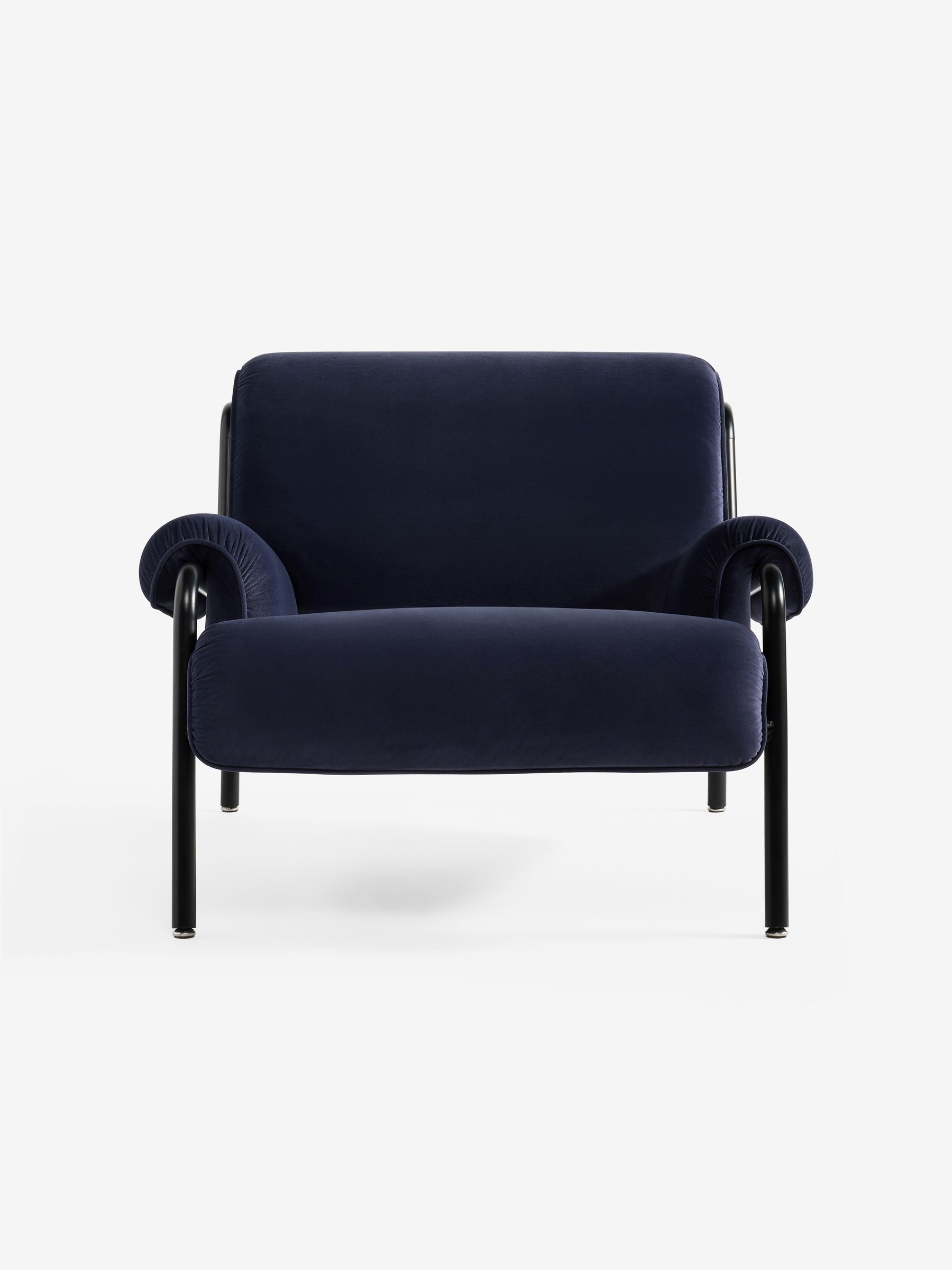 Lorien Chair in Velvet Indigo Blue - Image 5 of 5