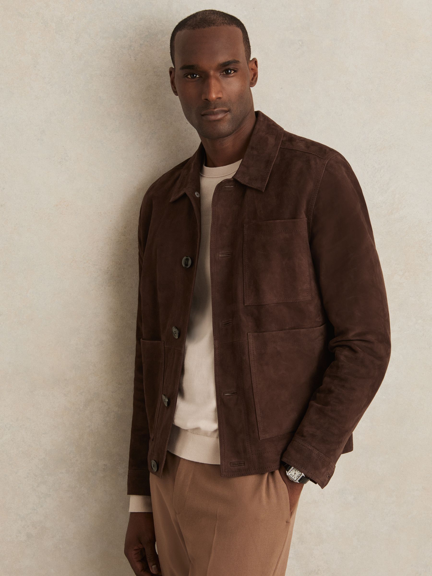 Jacket in Chocolate Brown - Image 3 of 7