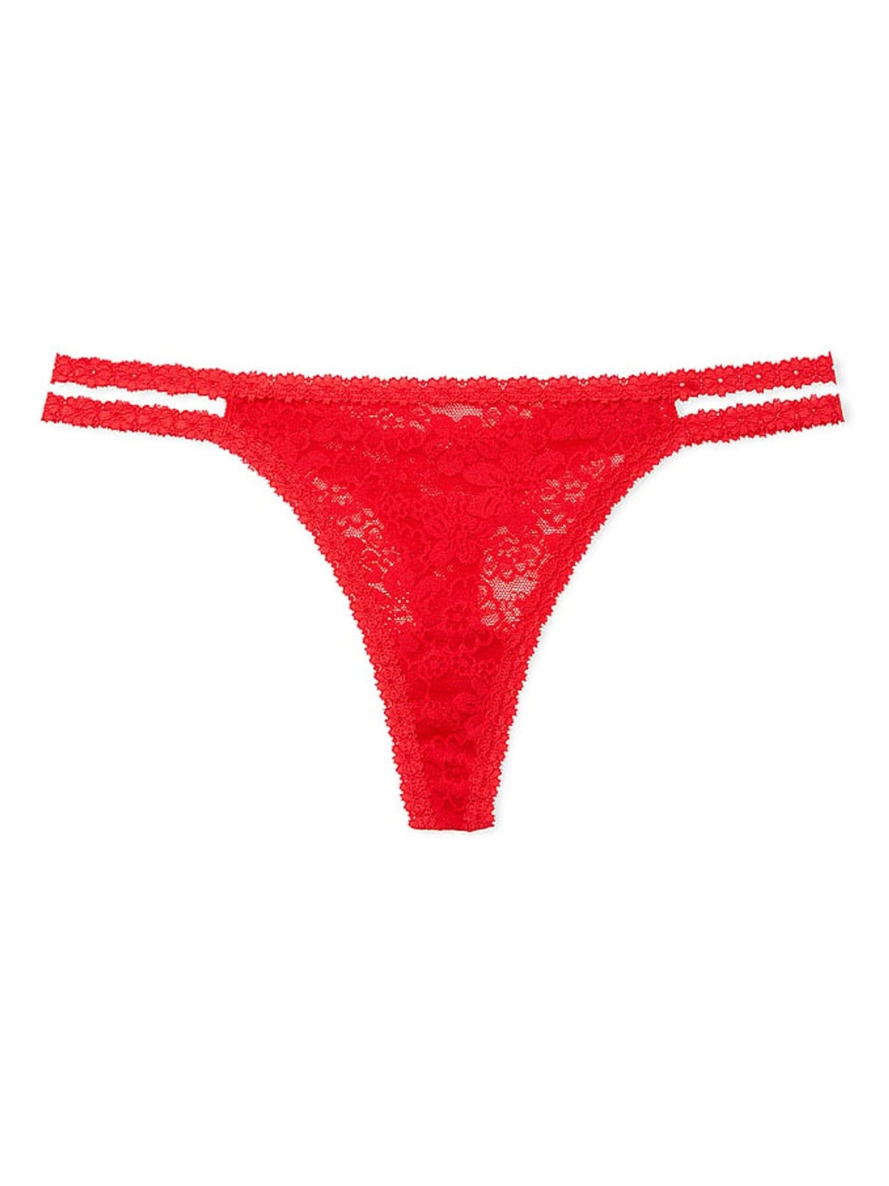 Red Pepper Thong Floral Lace Knickers - Image 3 of 3