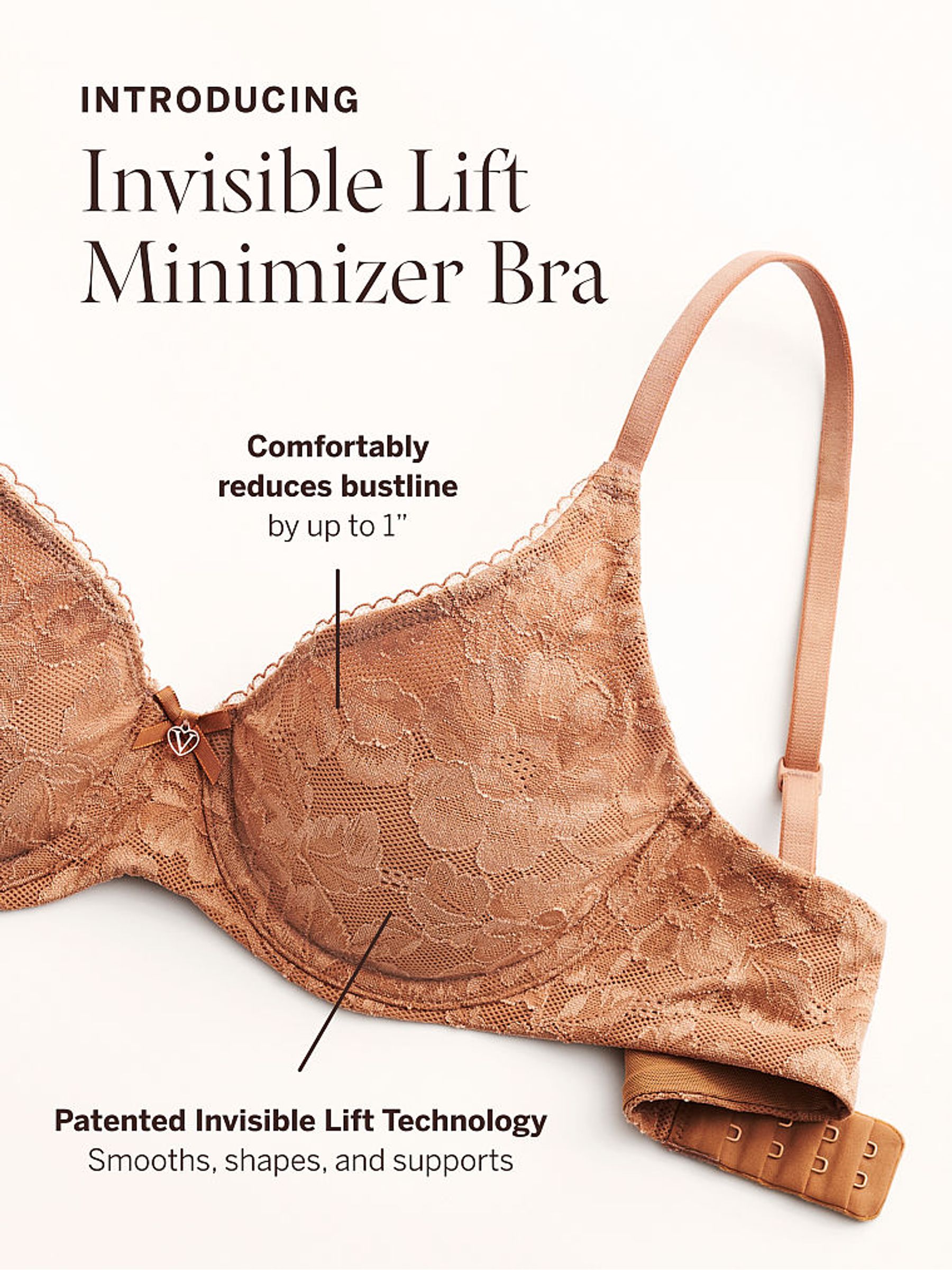 Macaron Nude Invisible Lift Full Coverage Minimiser Bra - Image 6 of 6