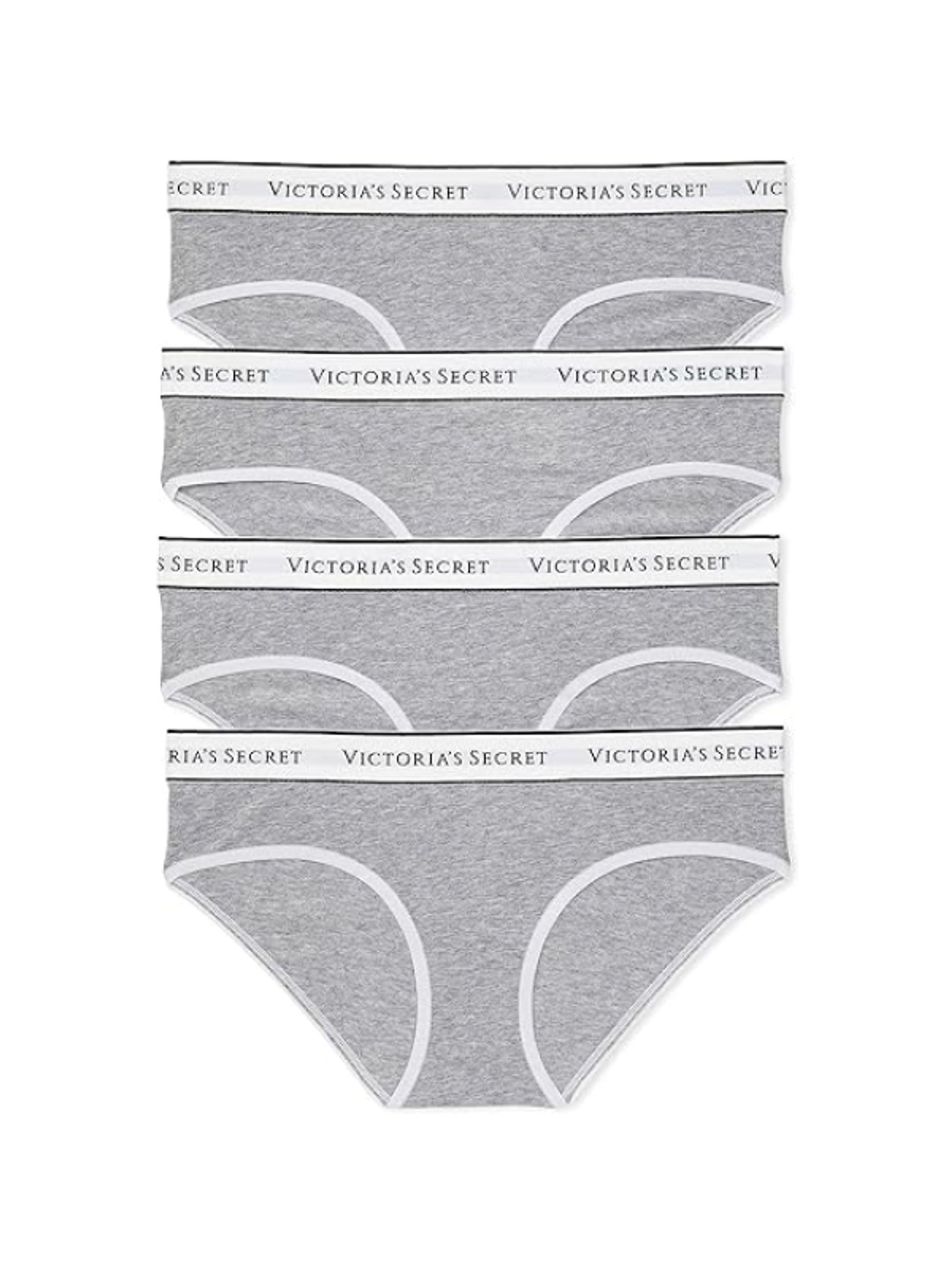 Heather Grey Hipster Logo 4 Pack Knickers - Image 1 of 6