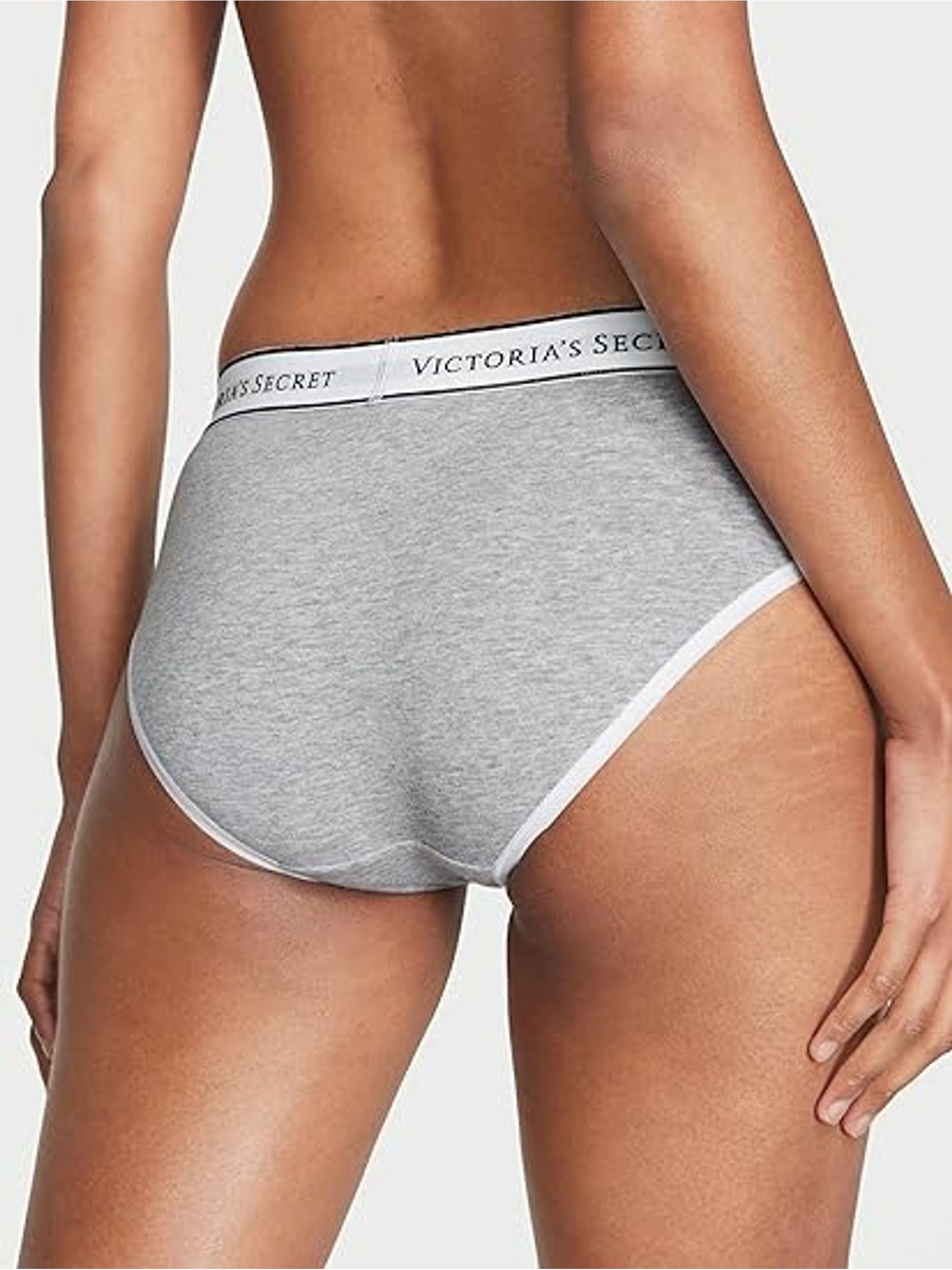 Heather Grey Hipster Logo 4 Pack Knickers - Image 3 of 6