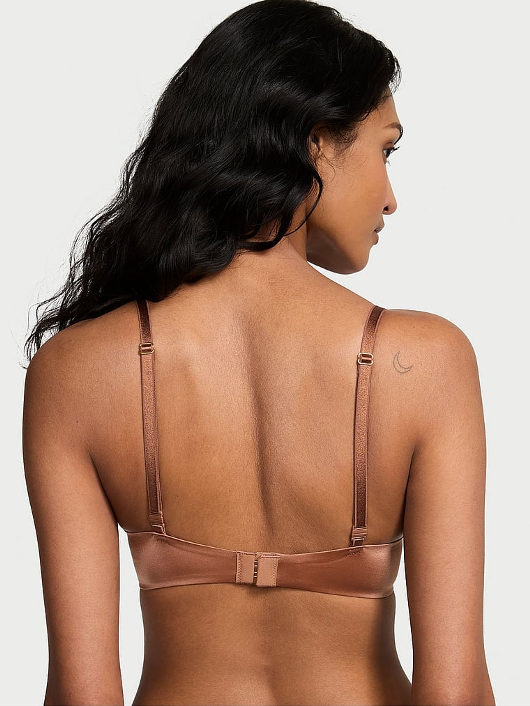 Caramel Nude Add 2 Cups Push Up Bombshell Lace Trim Bra - Image 2 of 4