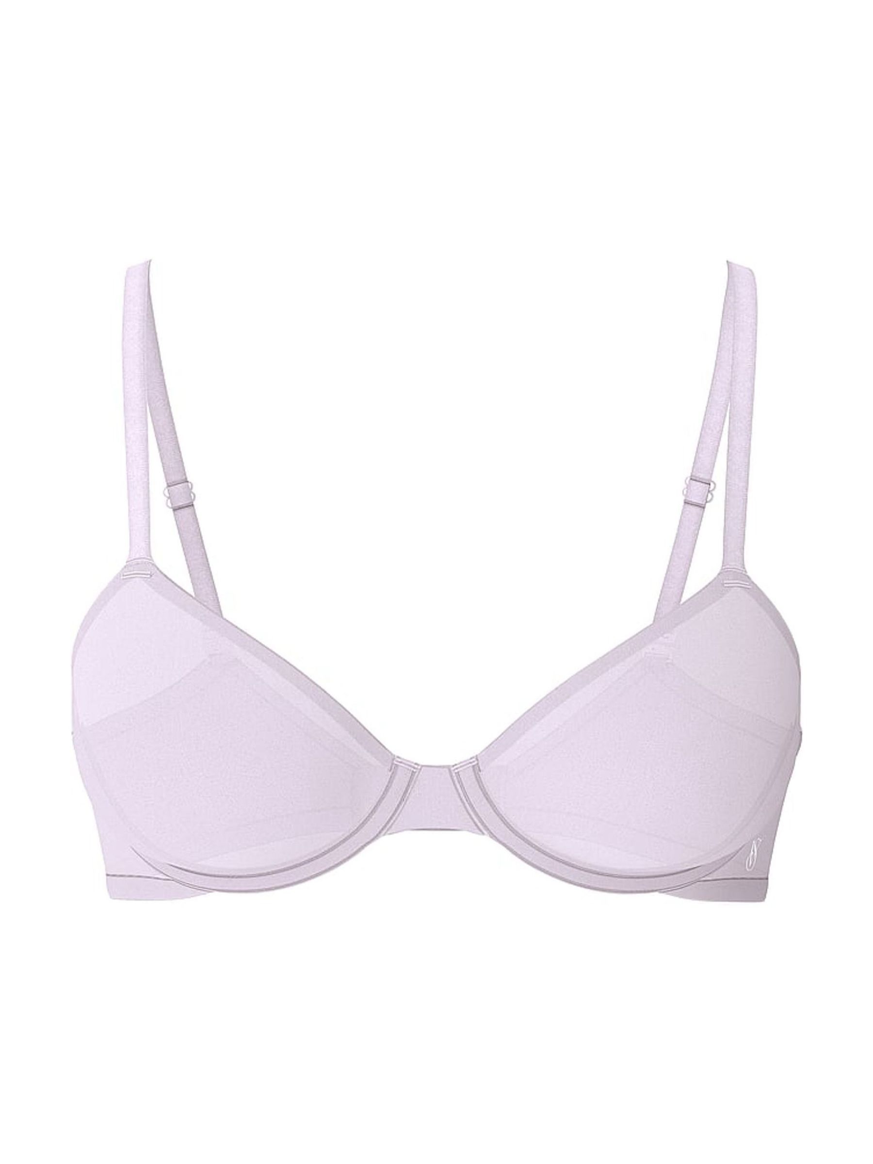 Delicate Violet Purple SheerSmoothing™ Unlined Demi Bra - Image 4 of 4