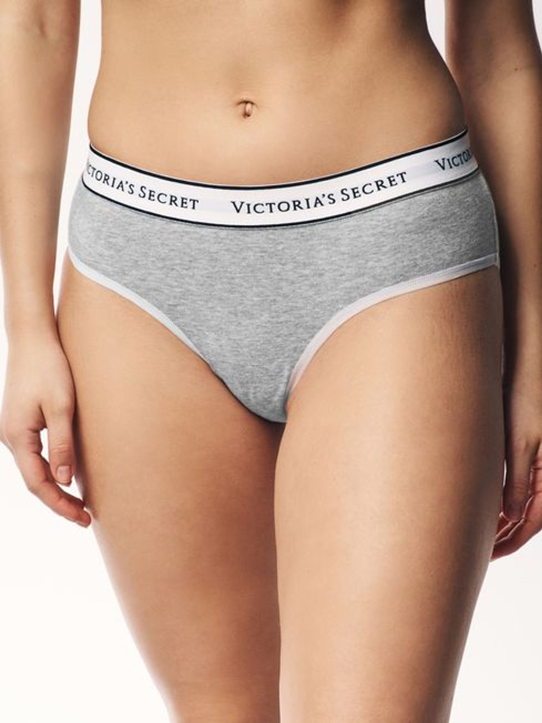 Medium Heather Grey Hipster Logo 4 Pack Knickers - Image 2 of 6
