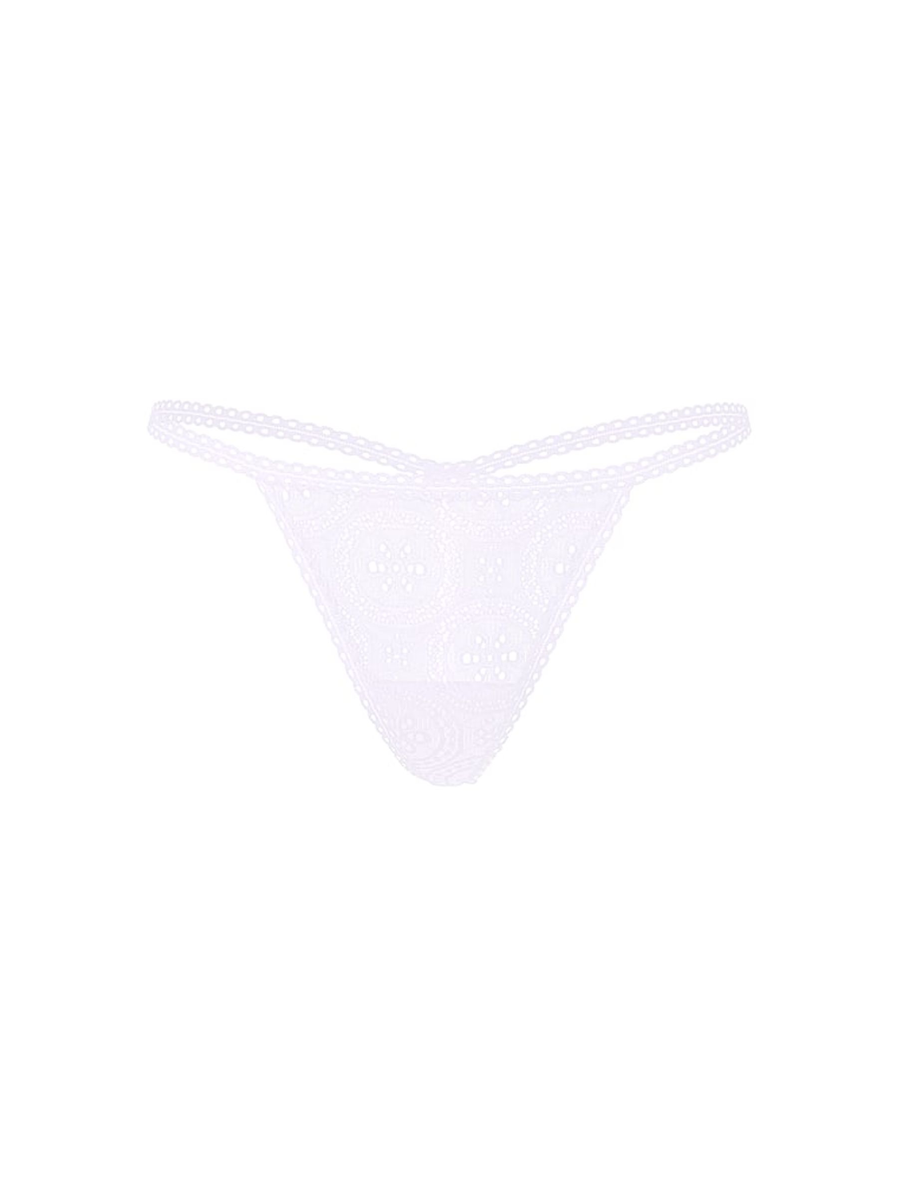 Purple Whisper G-String Eyelet Lace Knickers - Image 3 of 3