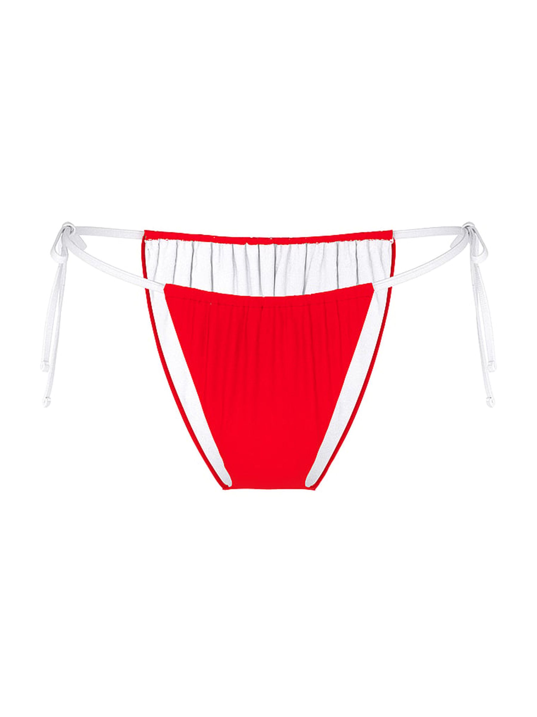 Red Pepper Tie Side Cheeky Bikini Bottoms - Image 3 of 3